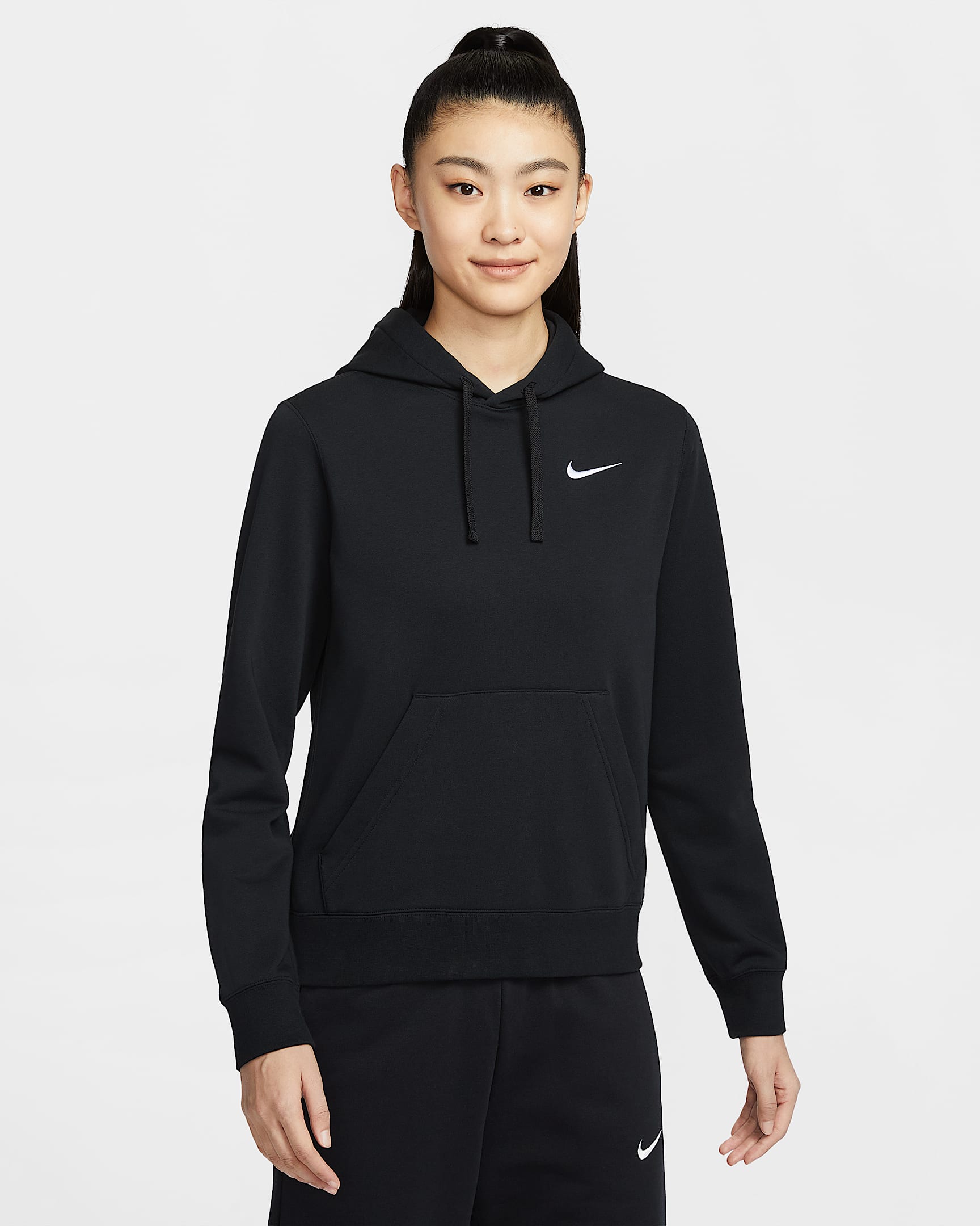Nike Team Club 女子套头连帽衫 - 黑