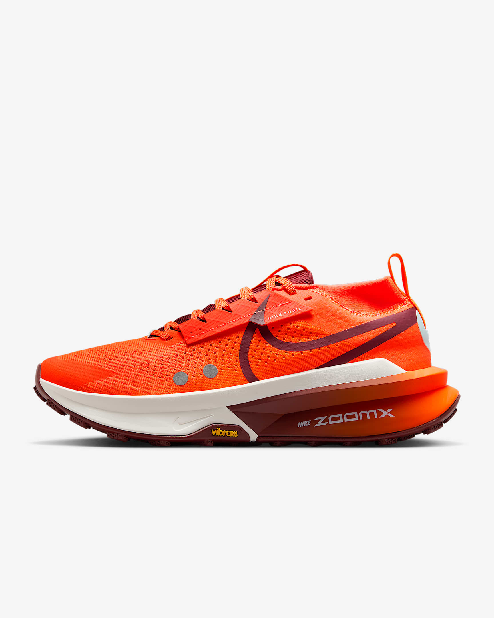 Nike Zegama Trail 2 男子 ZoomX 户外越野跑步鞋 - 橙红/冰川蓝/帆白/暗队红
