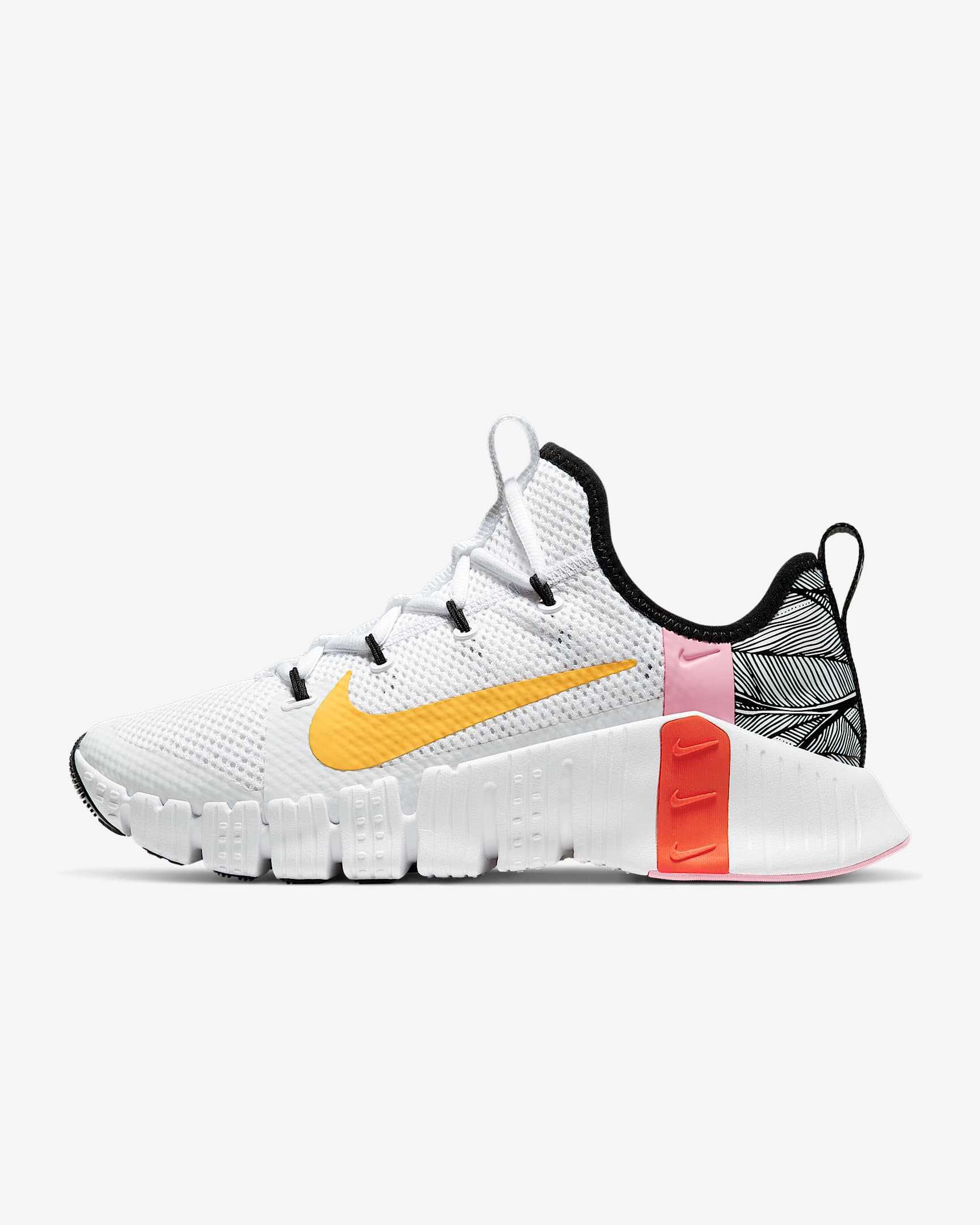 Nike Free Metcon 3 女子训练鞋 - 白色/队橙/黑/激光橙