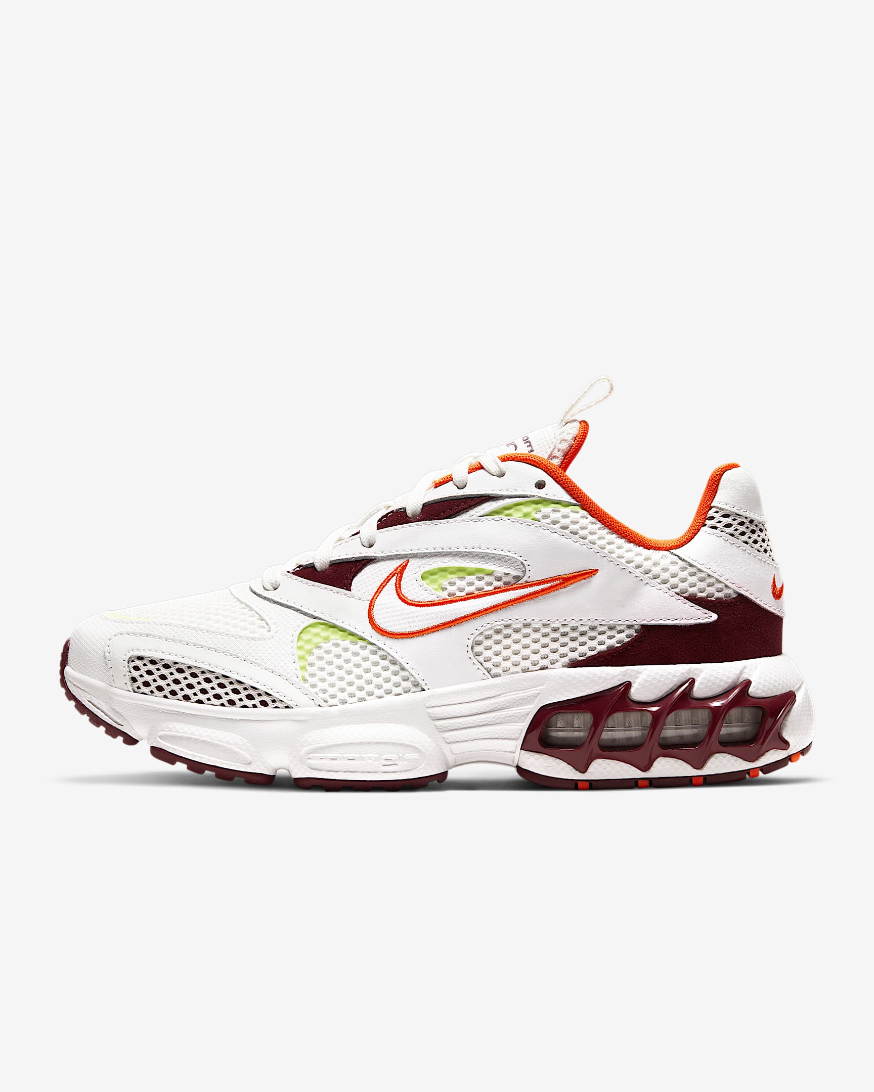 Nike Zoom Air Fire 女子运动鞋 - 暗甜菜根色/橙色/浅柠檬黄/山峰白