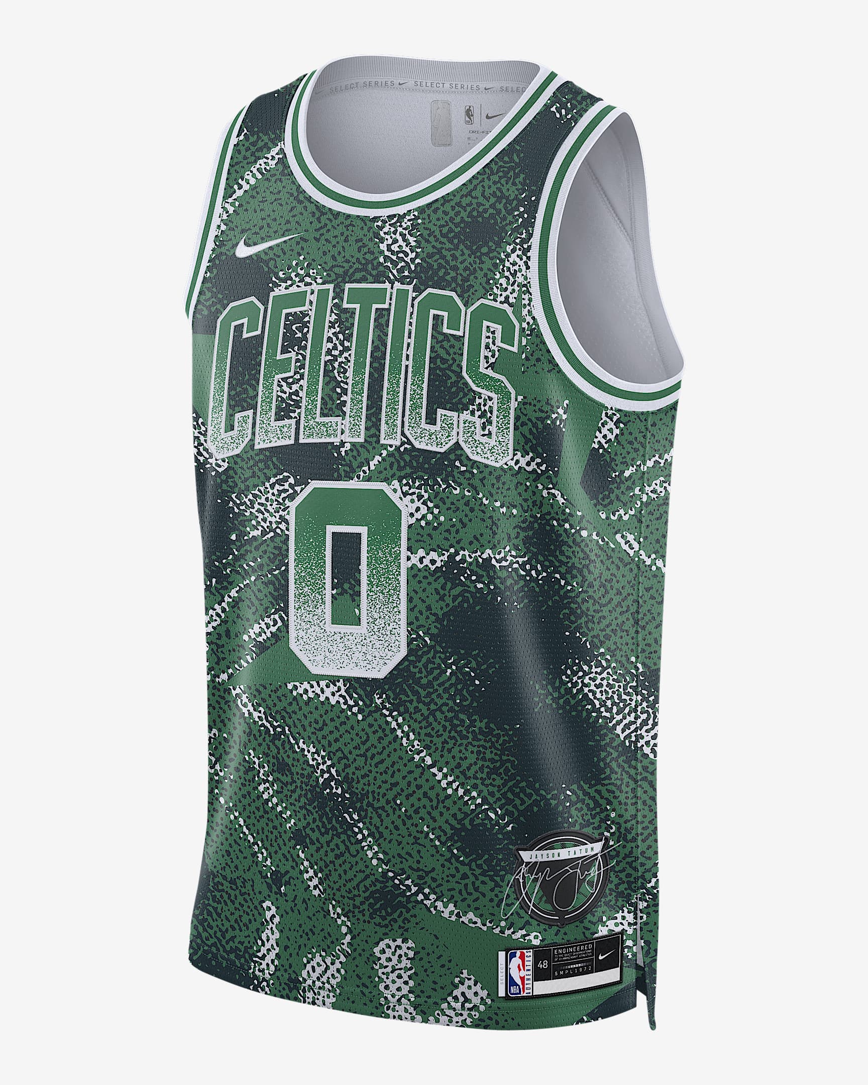 2025/26 赛季波士顿凯尔特人队杰森·塔图姆 (Jayson Tatum) Select Series Nike Dri-FIT NBA Jersey 男子速干球衣 - 苜蓿绿/白色