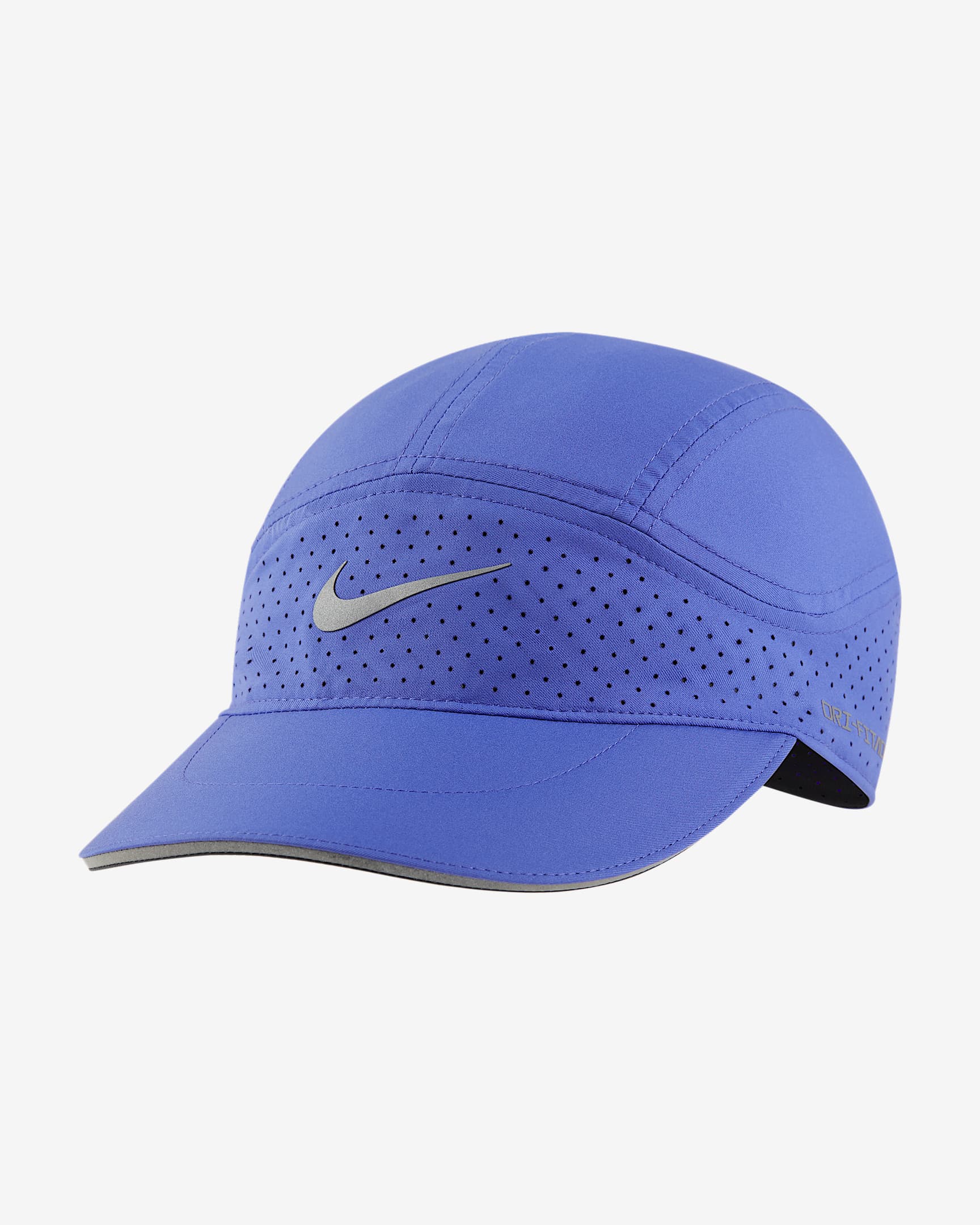 Nike Dri-FIT ADV Fly 软顶速干反光运动帽 - 浅青蓝/煤黑