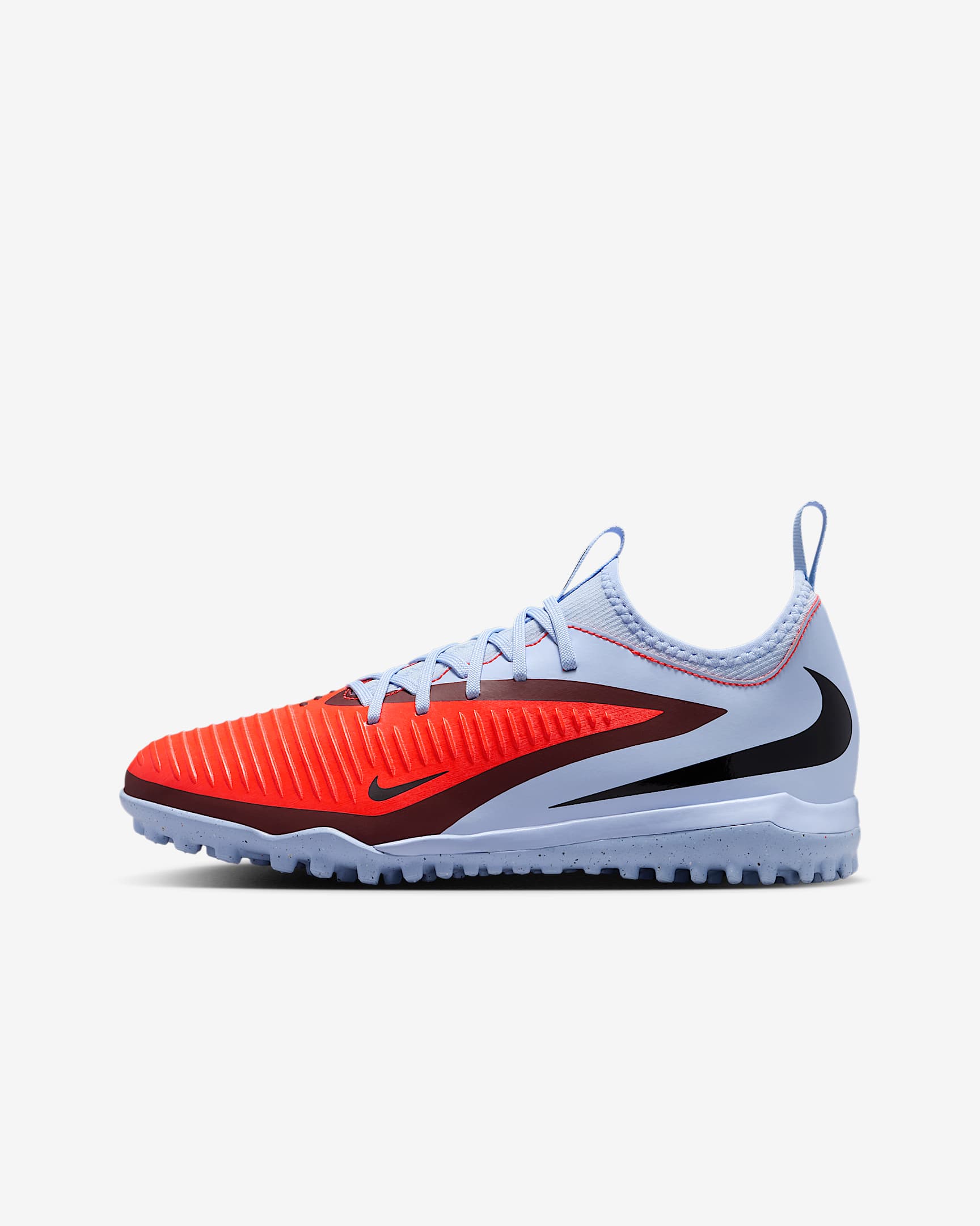 Nike Jr. Phantom 6 Low Academy 耐克暗煞系列大童人造场地低帮足球鞋 - 浅宝石蓝/黑/亮深红