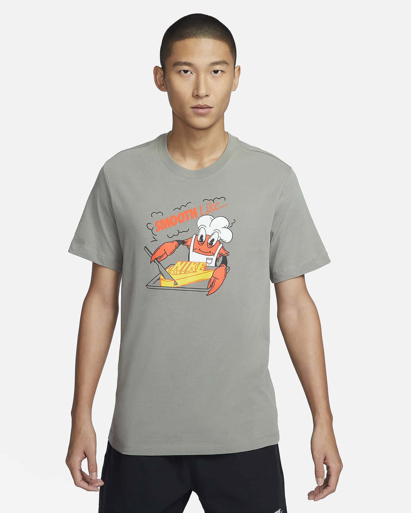 Nike Sportswear 男子T恤 - 暗泥灰