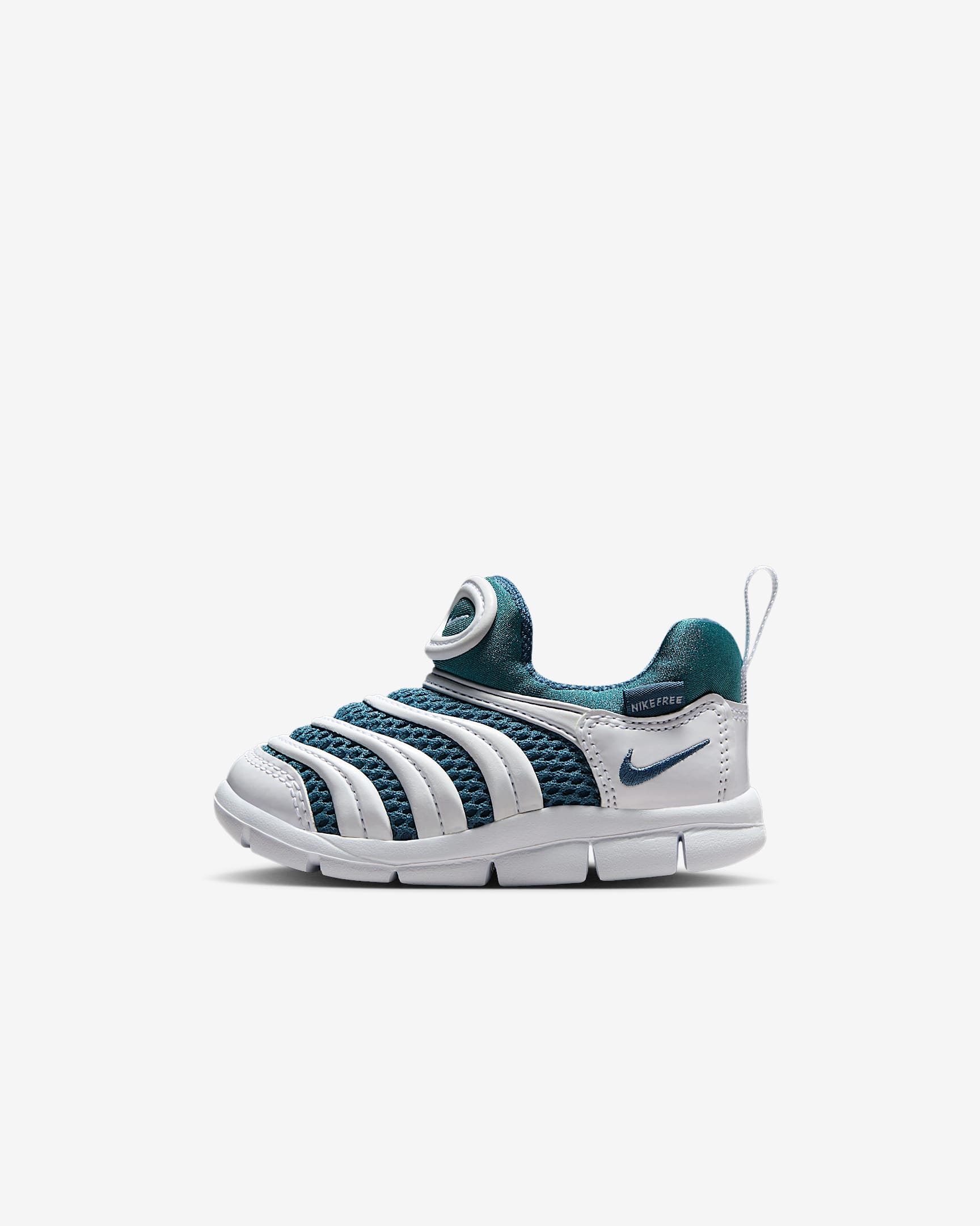 Nike Dynamo Free 耐克毛毛虫婴童运动鞋 - 白色/雷雨蓝