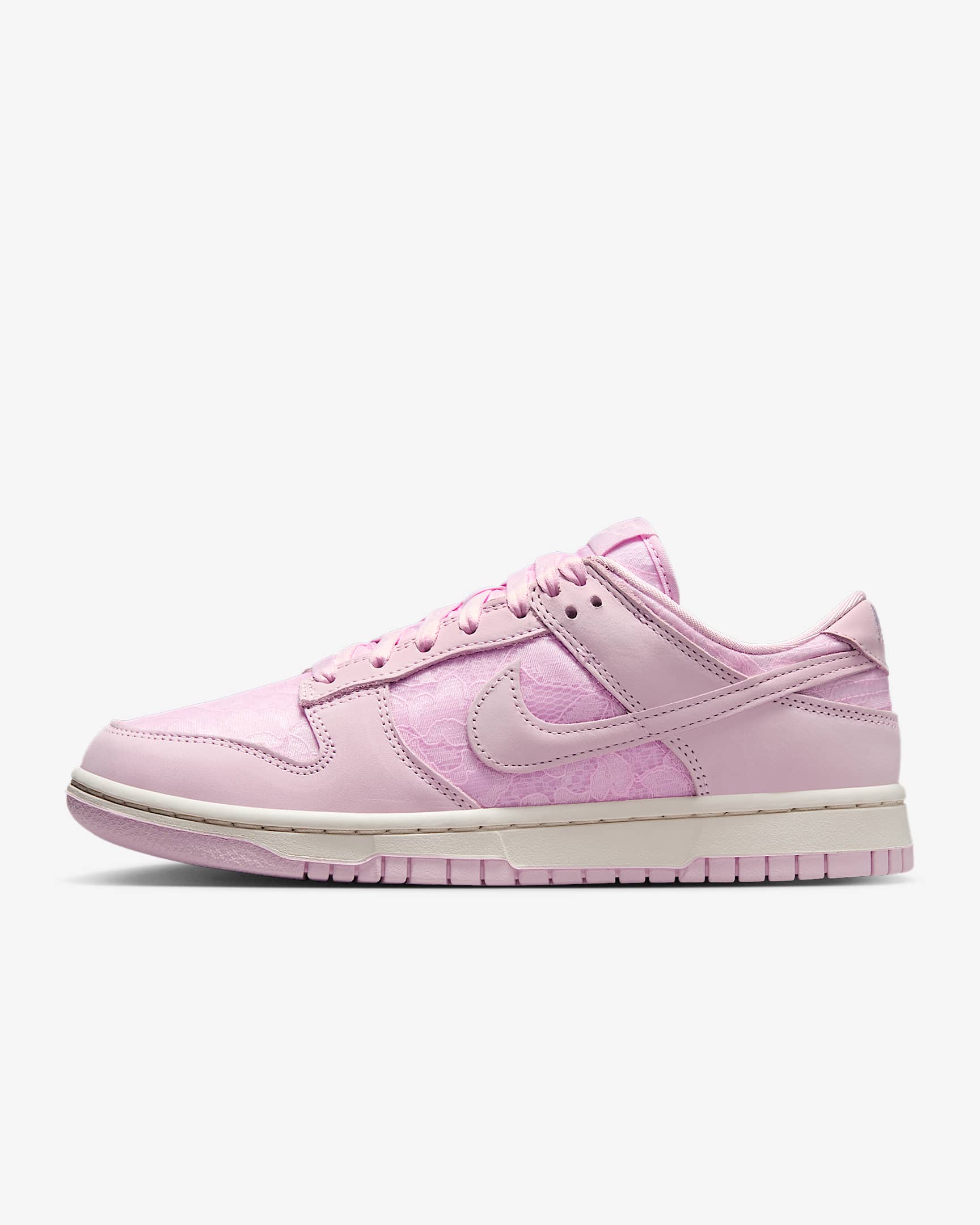 Nike Dunk Low 女子运动鞋 - 帝王粉/珍珠灰/泡沫粉