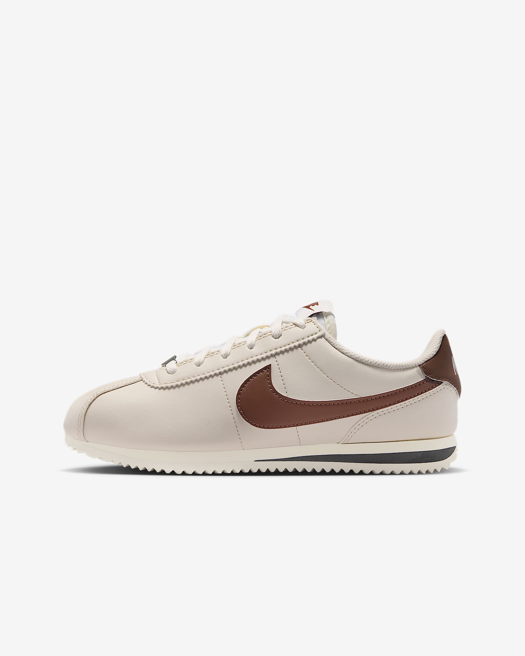 Nike Cortez 大童运动鞋 - 浅土褐/帆白/黑/动物群棕