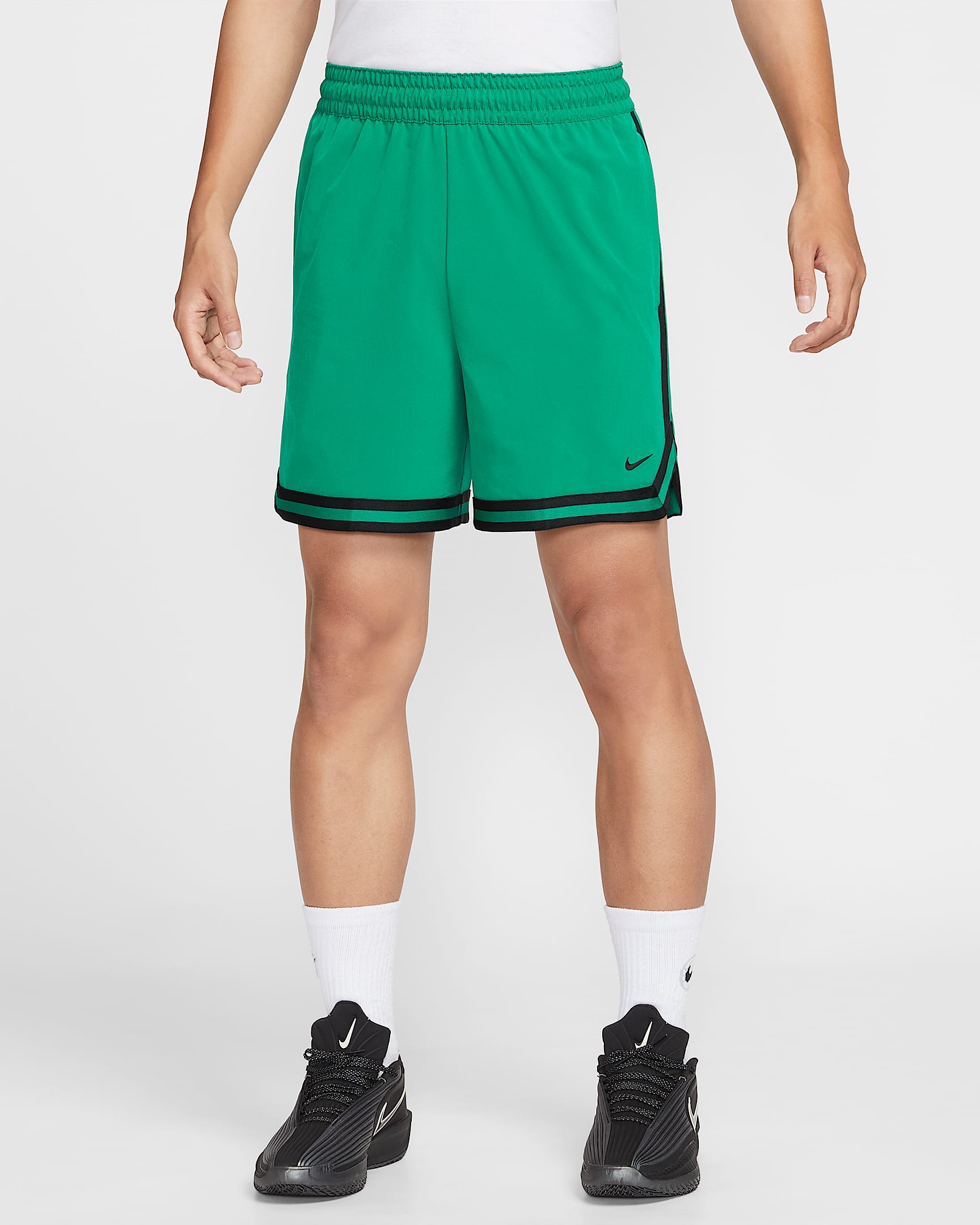 Nike DNA Dri-FIT 男子透气速干舒爽梭织篮球短裤 - 孔雀绿/黑/黑