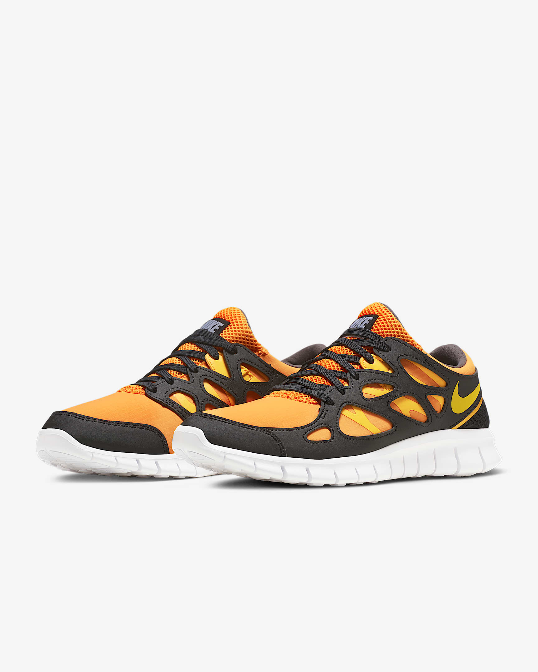 Nike Free Run 2 男子运动鞋 - 金桔黄/大学金/黑/大学金