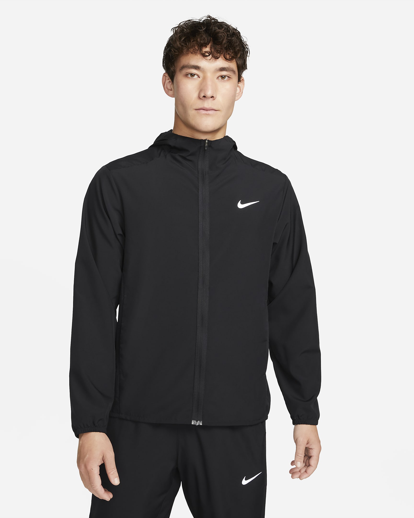 Nike Form Dri-FIT 男子速干连帽百搭夹克 - 黑