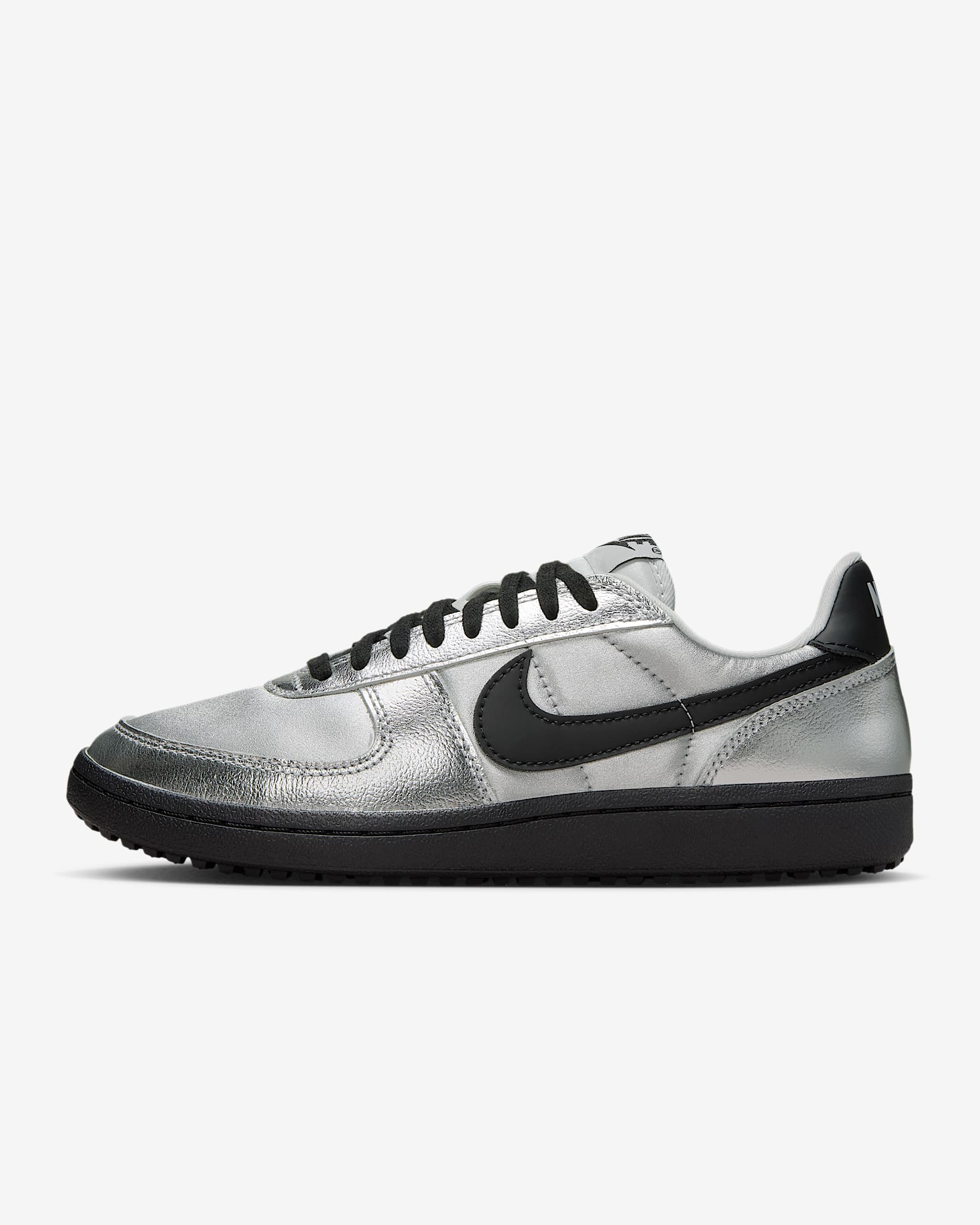 Nike Field General 女子薄底运动鞋 - 金属银/尘光子色/白色/黑