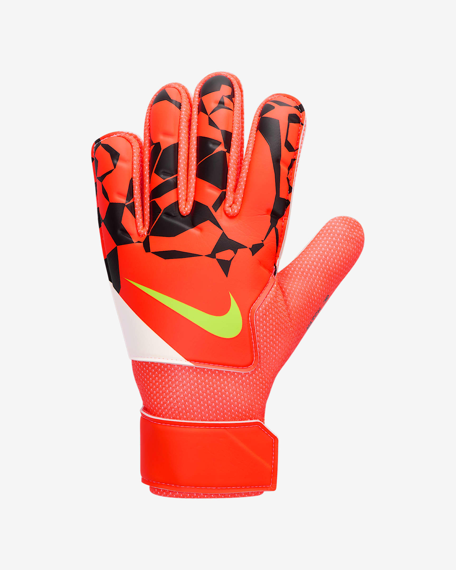 Nike Match Jr. 大童足球守门员手套(1 副) - 橙红/黑/荧光黄