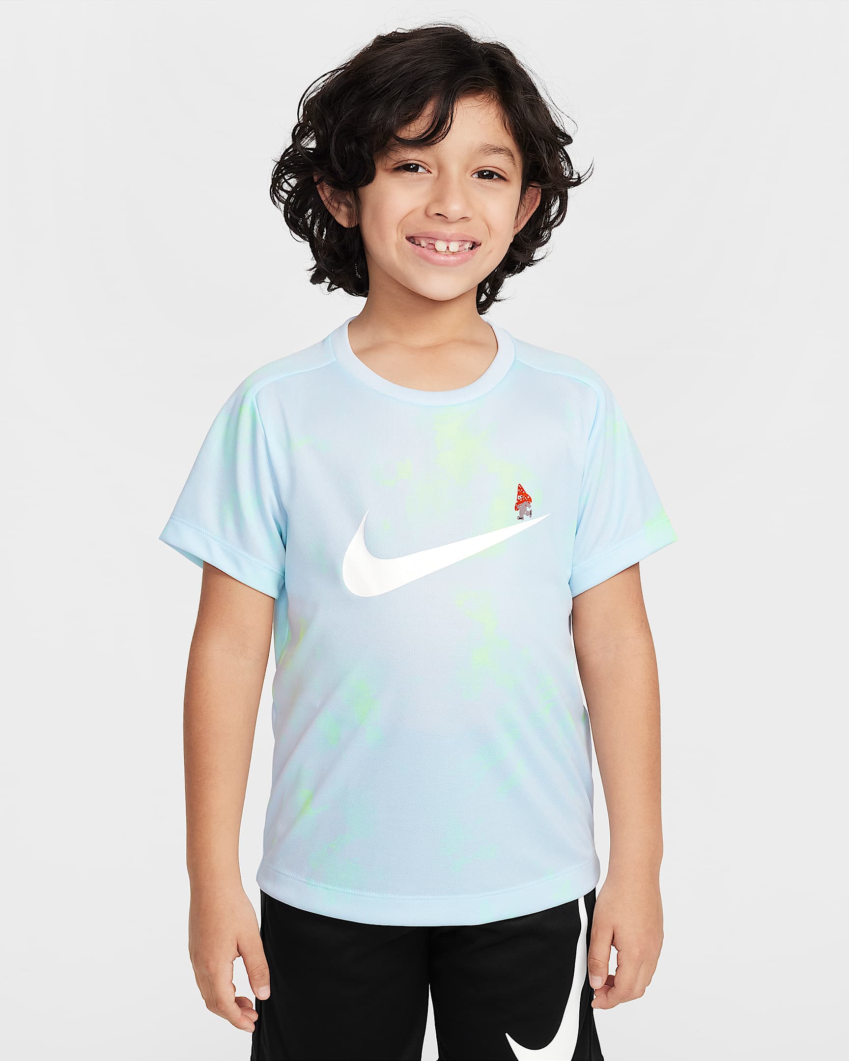 Nike Dri-FIT 幼童速干短袖上衣 - 足球灰