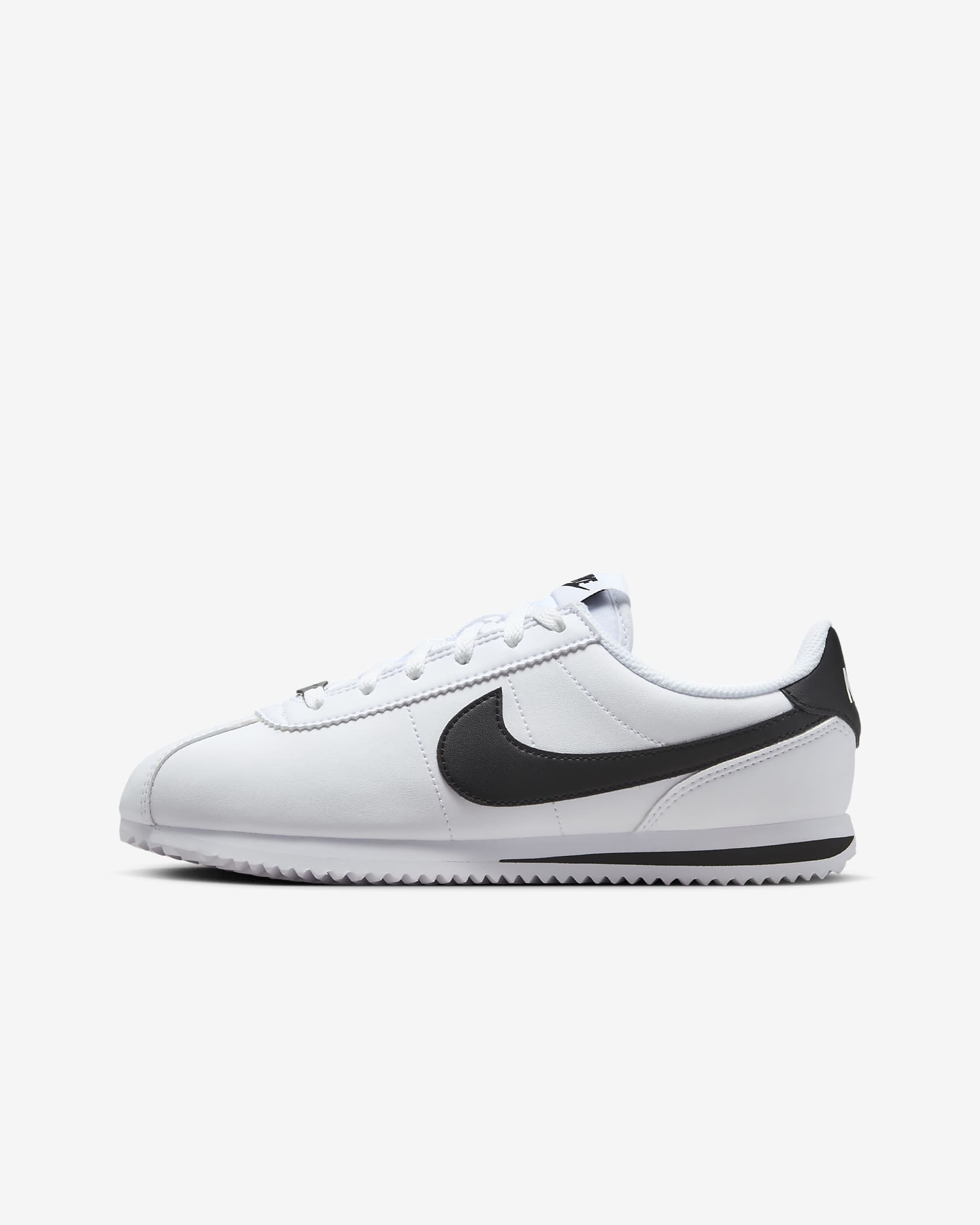 Nike Cortez 大童复古运动鞋（亲子款） - 白色/黑