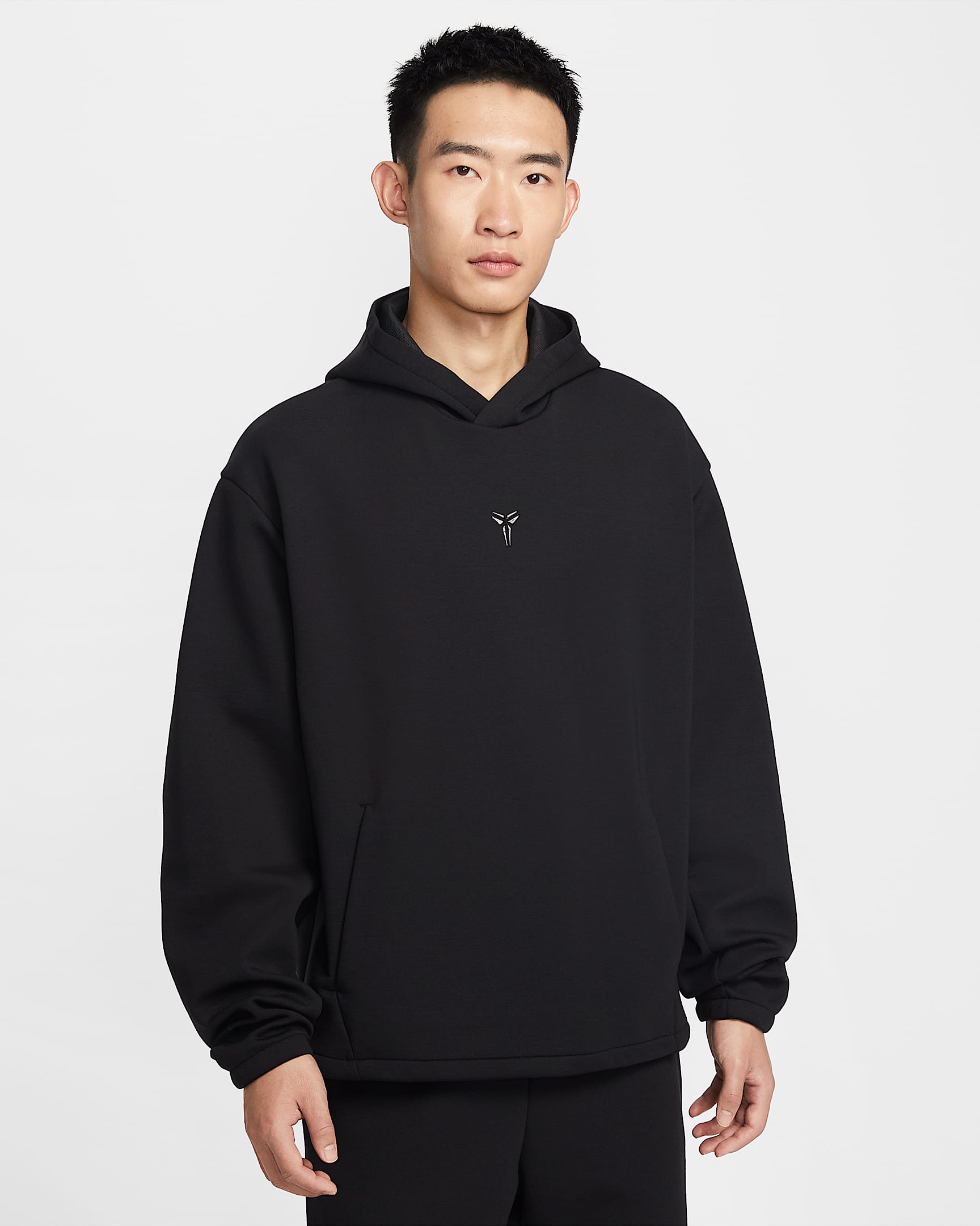 Kobe Nike Dri-FIT 科比男子速干套头篮球连帽衫 - 黑/黑