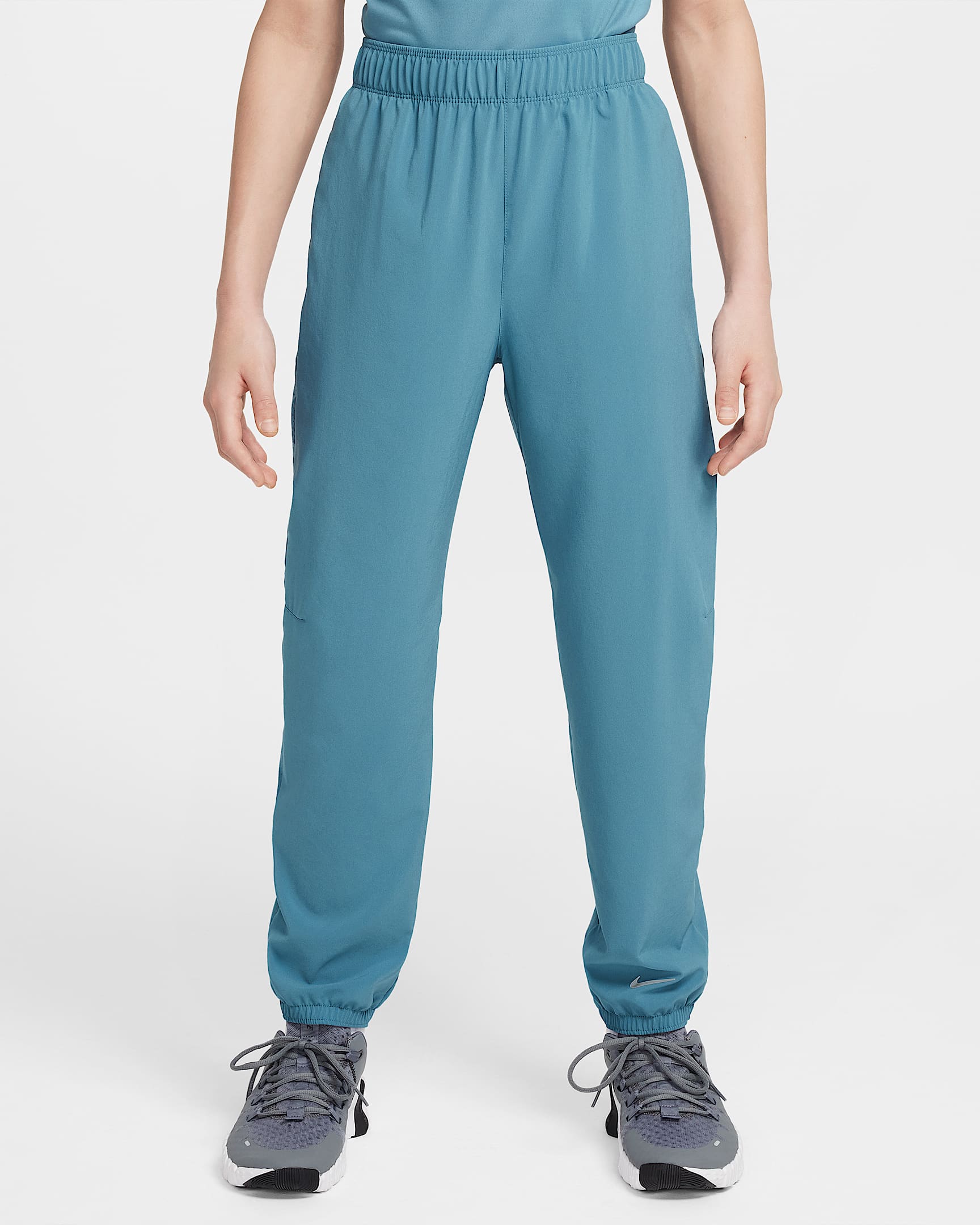 Nike Dri-FIT Multi 大童(男孩)速干舒爽长裤 - 烟灰蓝/黑