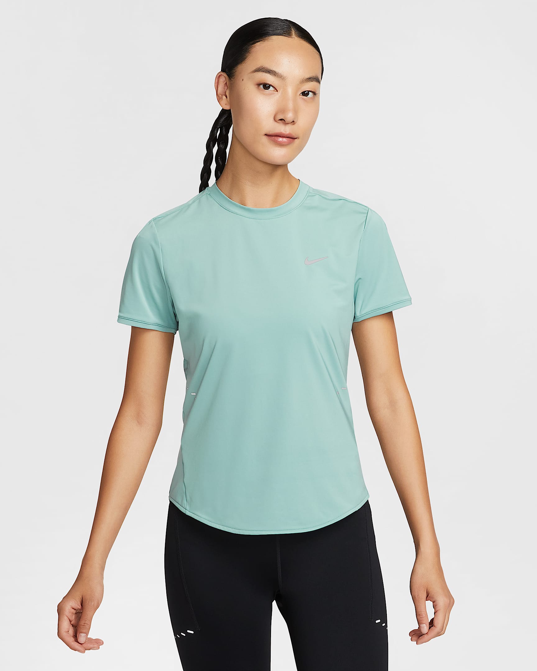 Nike Swift Dri-FIT 女子速干短袖跑步上衣 - 大炮灰
