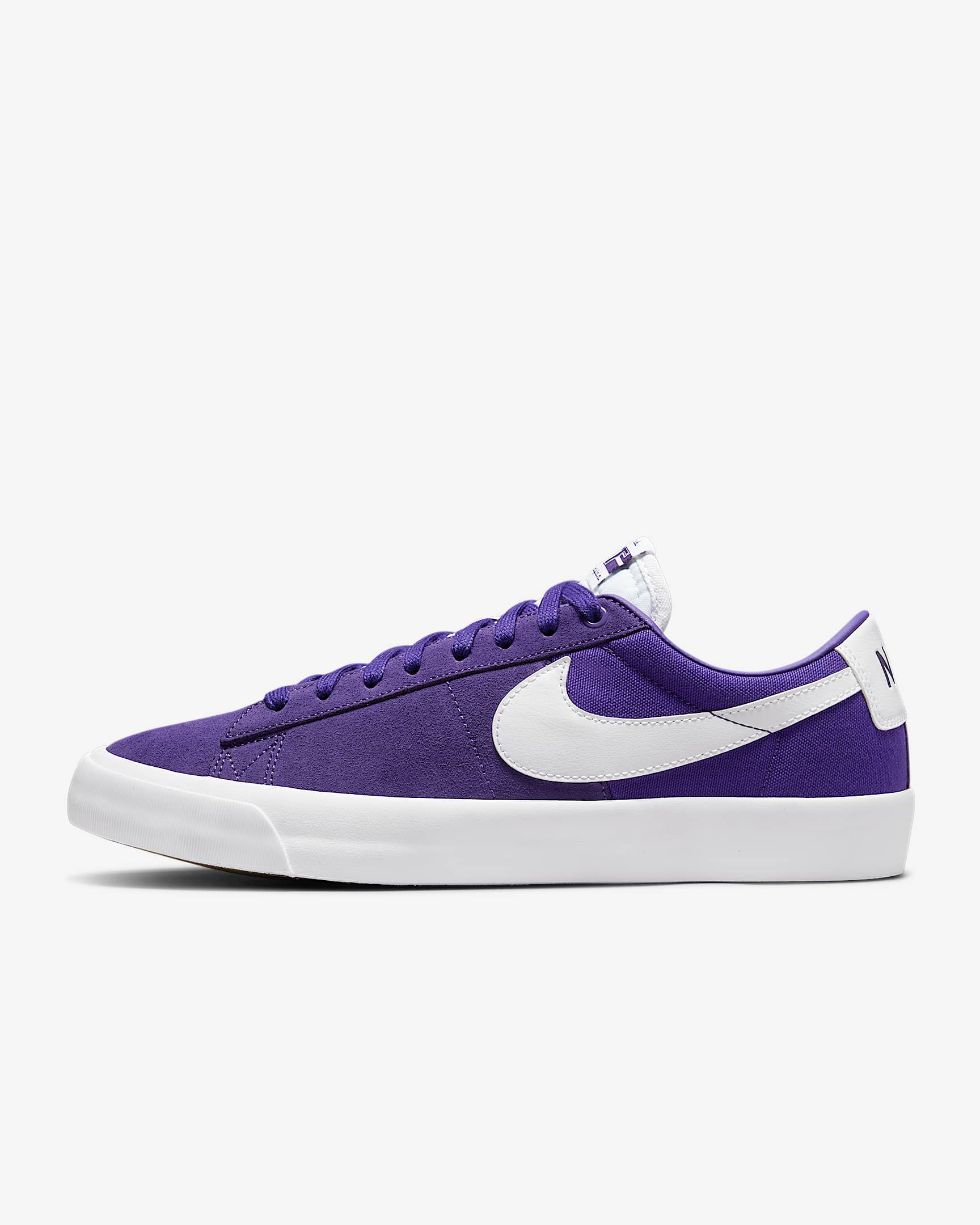 Nike SB Zoom Blazer Low Pro GT 男/女滑板鞋情侣款板鞋 - 庭紫/庭紫/白色/白色