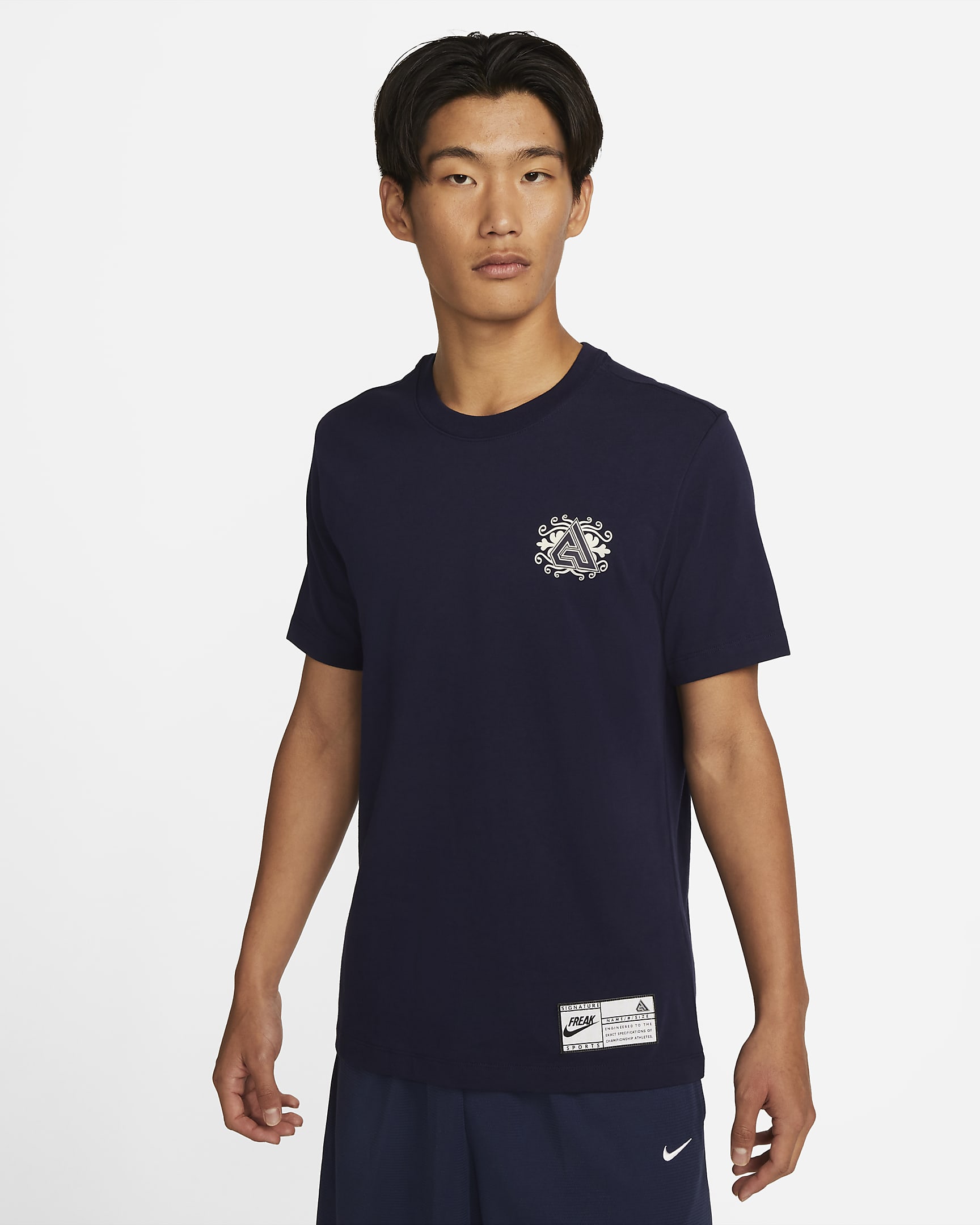 Giannis Nike Premium 男子篮球T恤 - 黑蓝