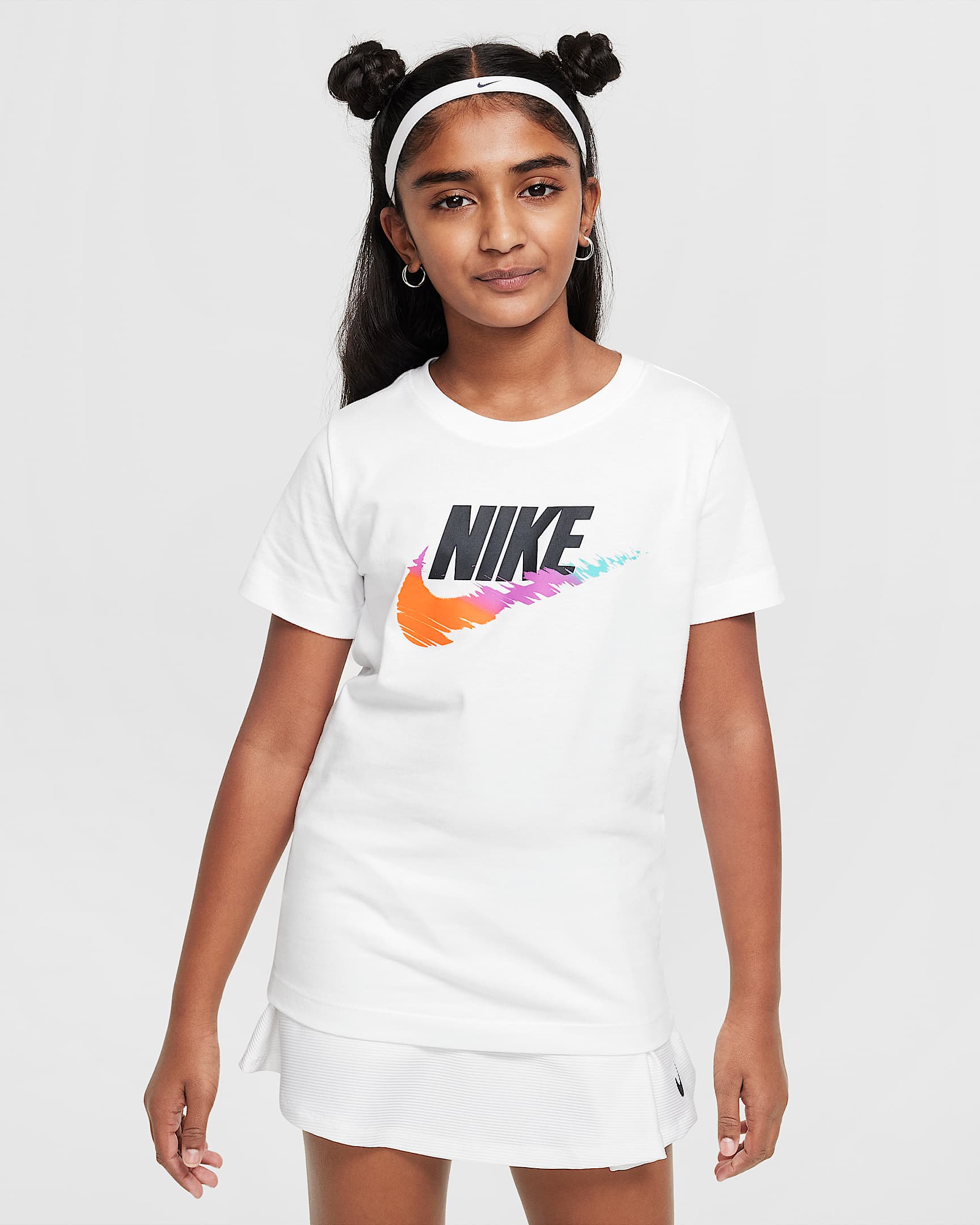 Nike Sportswear 大童T恤 - 白色