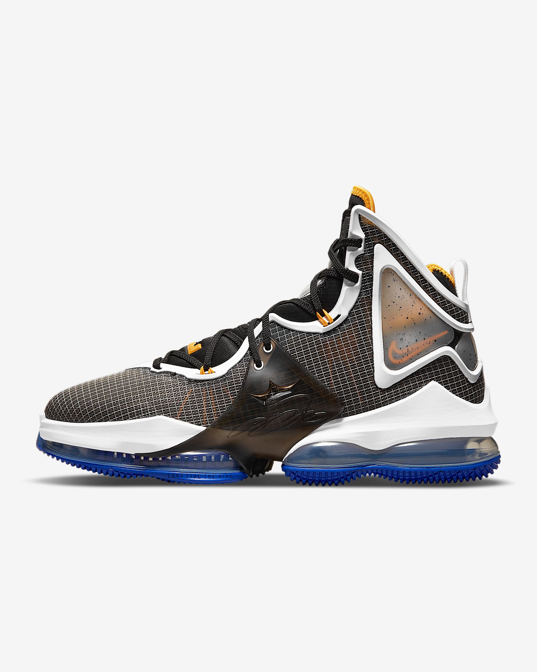 LeBron XIX EP 男/女詹姆斯19实战篮球鞋 - 黑/波斯紫/白色/大学金