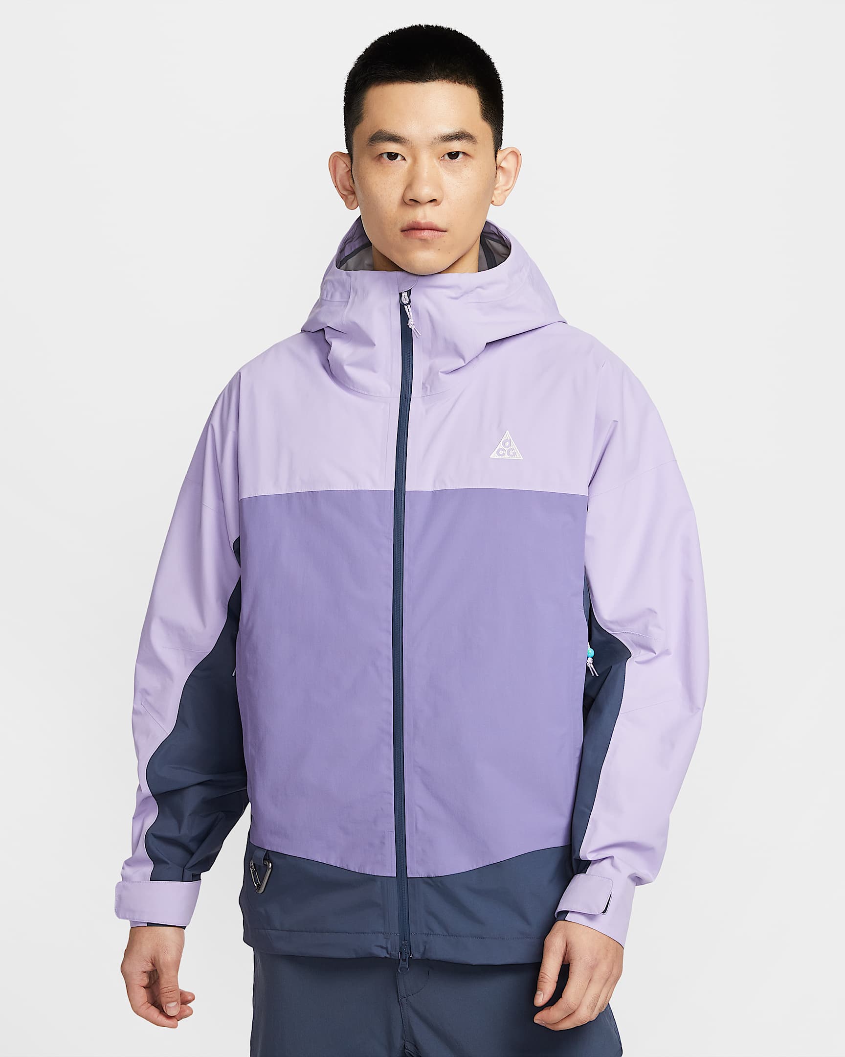 Nike ACG "Morpho" Storm-FIT ADV 2.5L 男子防风防水夹克硬壳冲锋衣 - 绣球花紫/暗紫/闪电蓝/山峰白