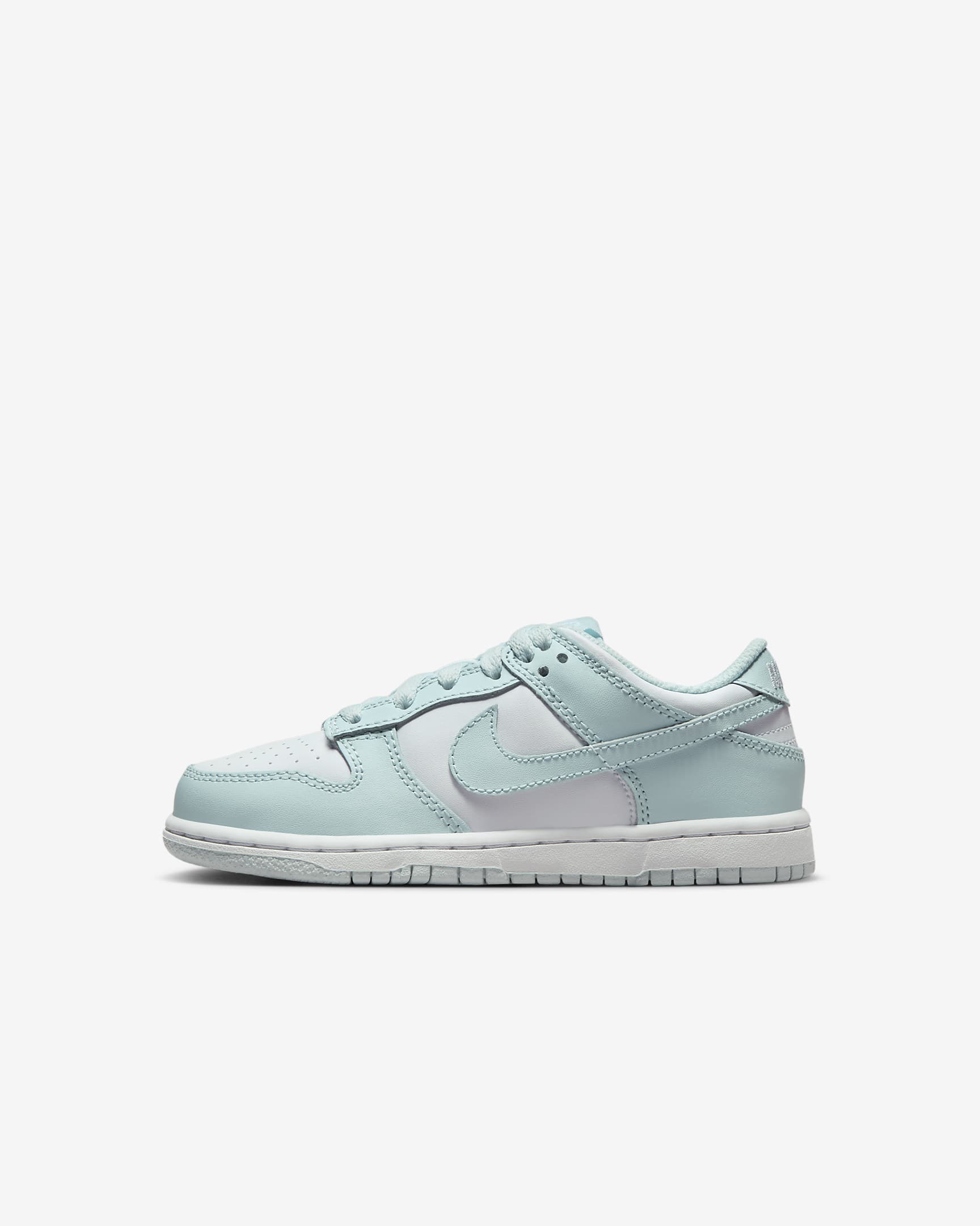 Nike Dunk Low 幼童运动鞋板鞋 - 白色/冰川蓝