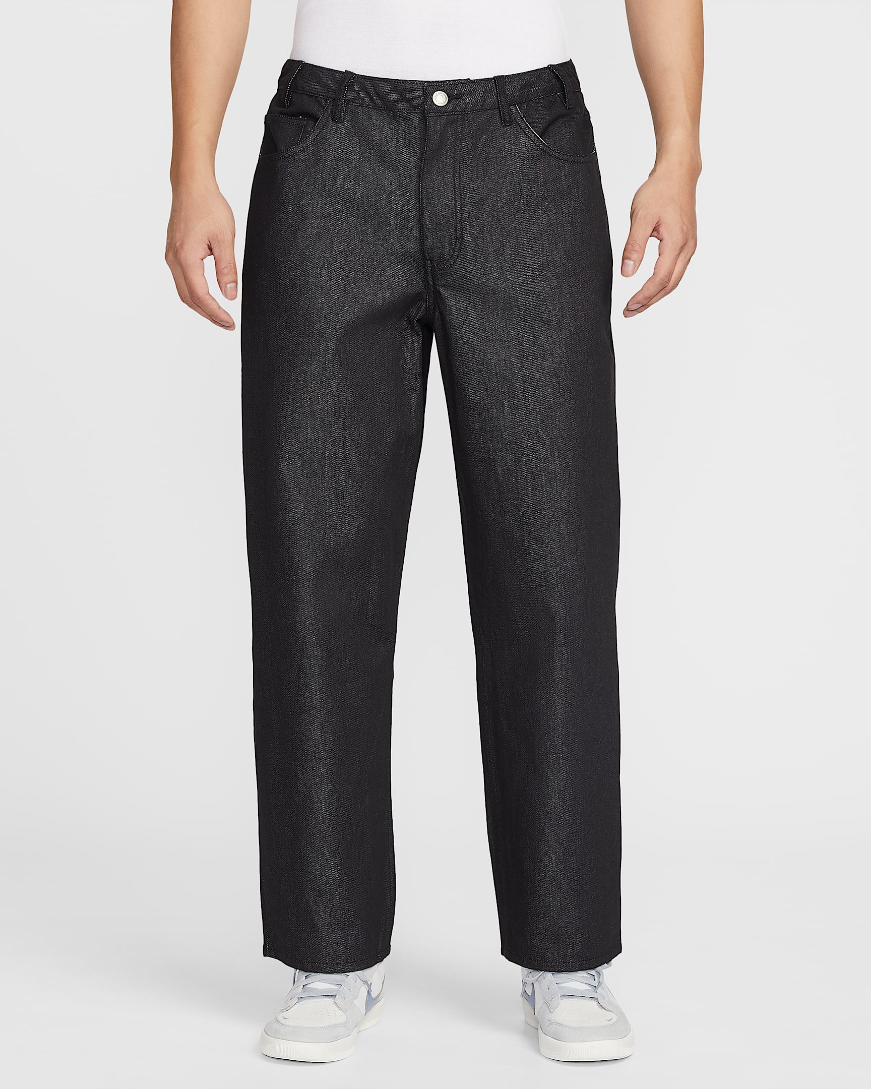 Nike SB 男子宽松牛仔滑板长裤 - 黑