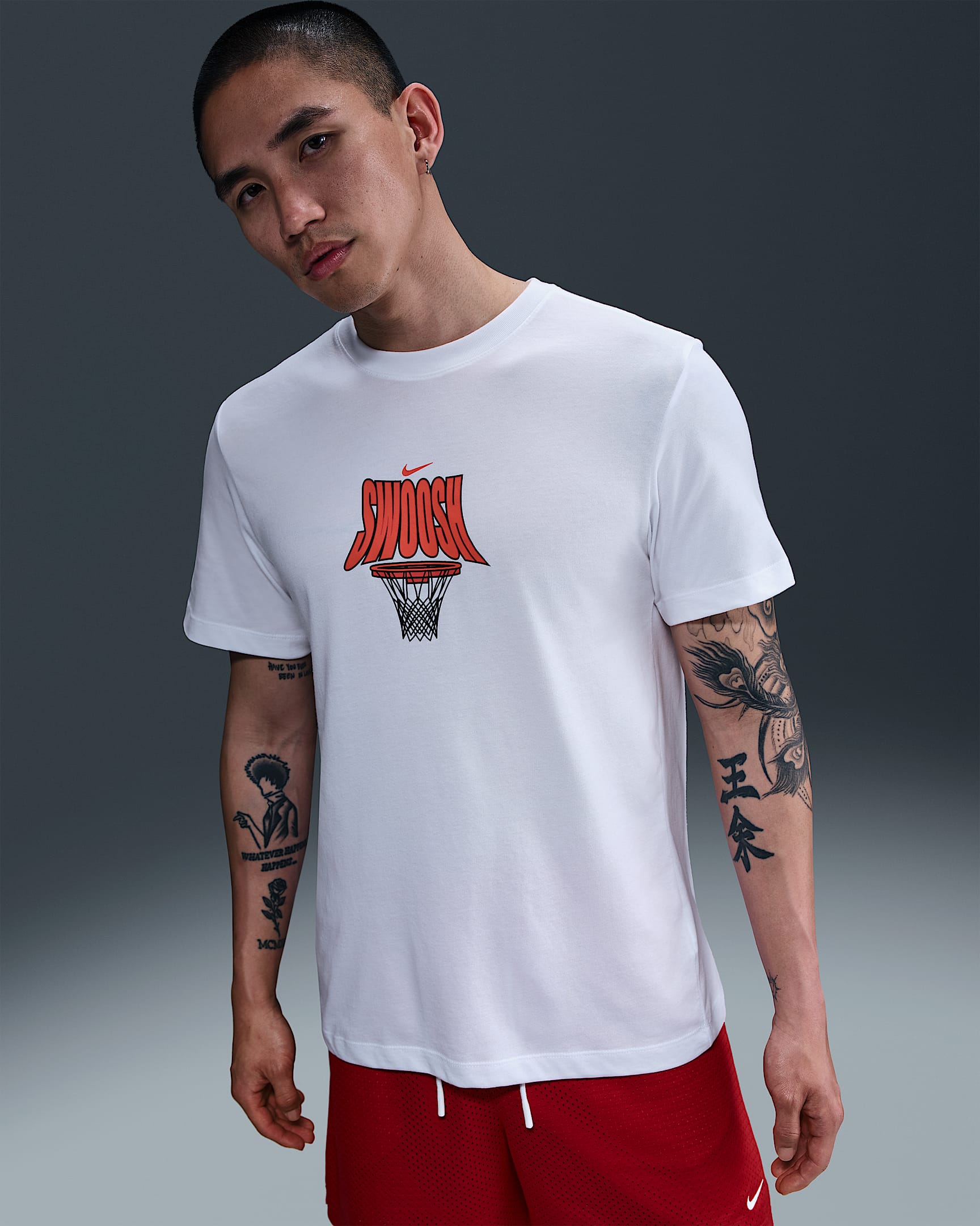 Nike Dri-FIT 男子速干篮球T恤 - 白色