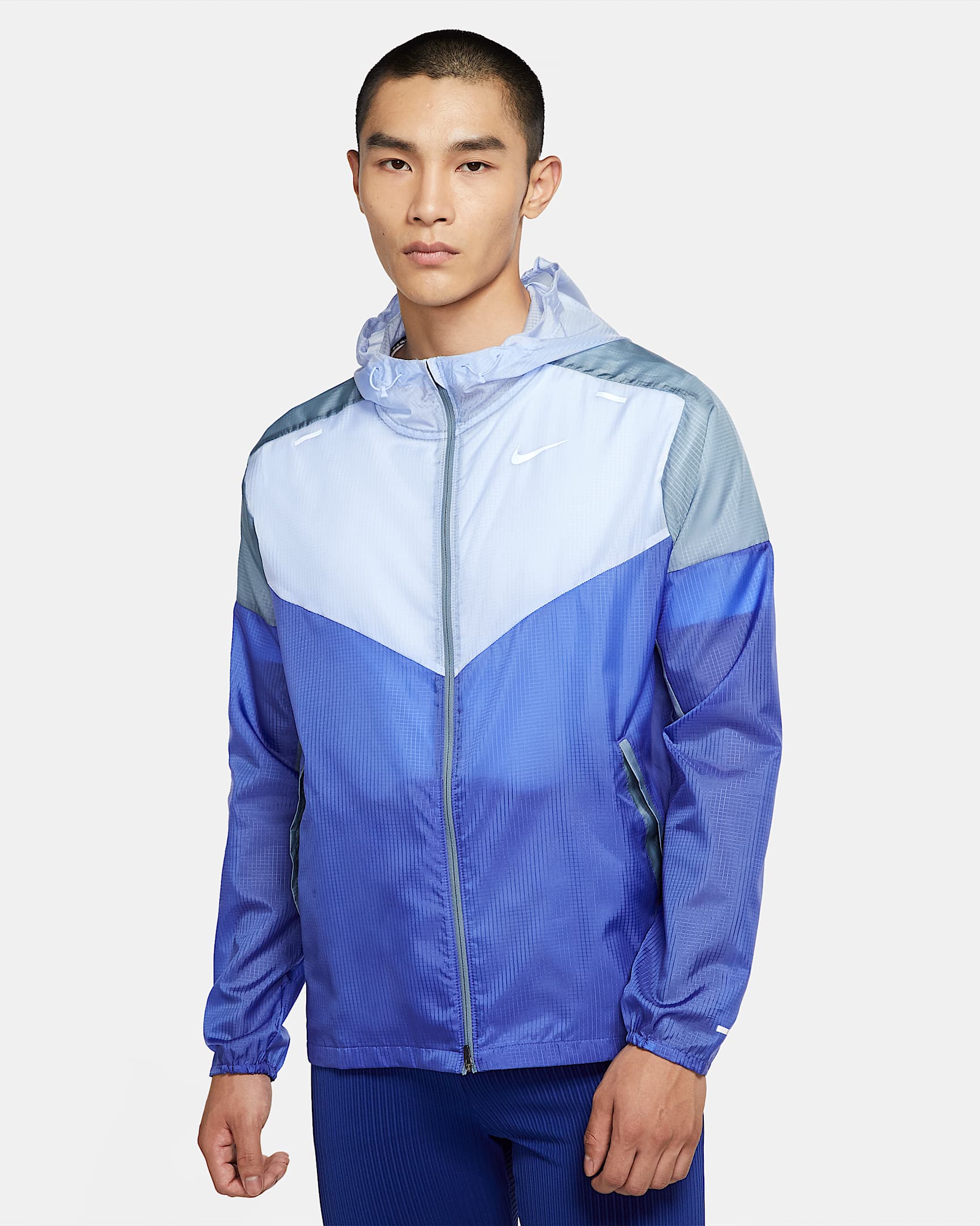 Nike Windrunner 男子跑步夹克 - 宇宙蓝/浅海蓝/臭氧蓝