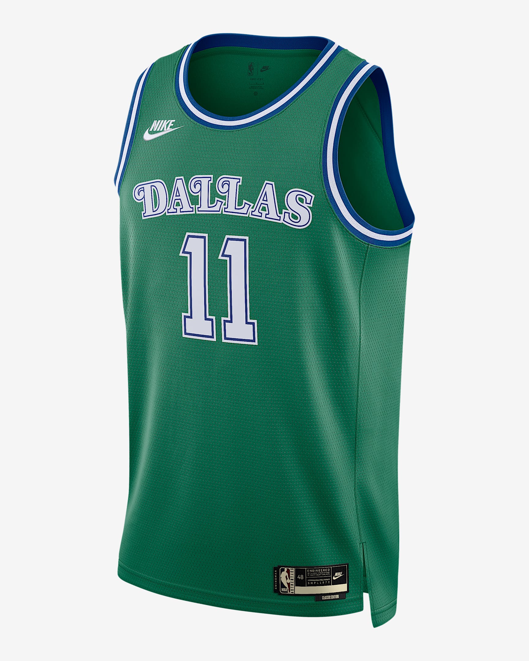 2025/26 赛季达拉斯独行侠队 Hardwood Classics Nike Dri-FIT NBA Swingman Jersey 男子速干球衣 - 苜蓿绿