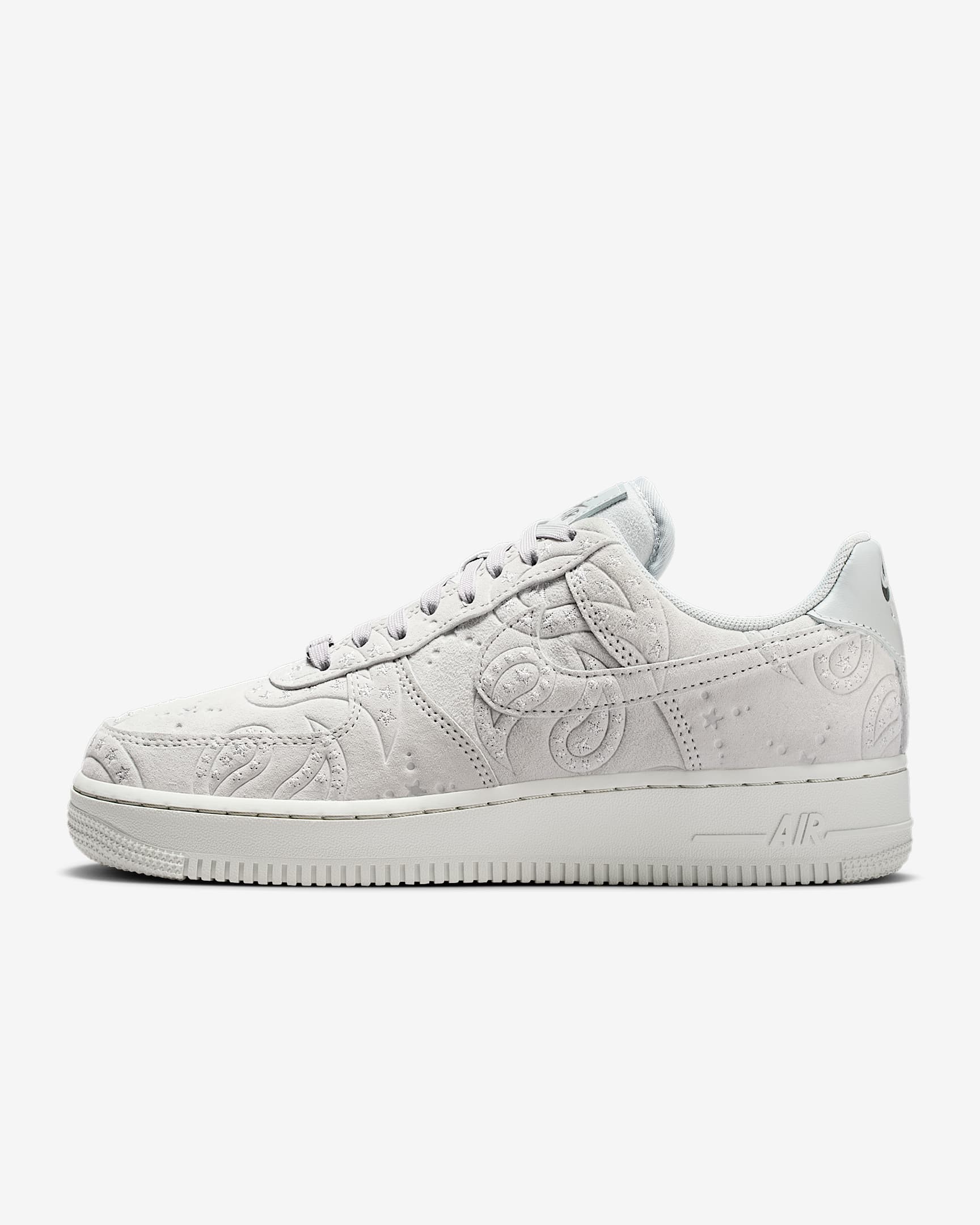 Nike Air Force 1 '07 Premium+ 女子空军一号运动鞋 - 雾灰/金属银/雾灰