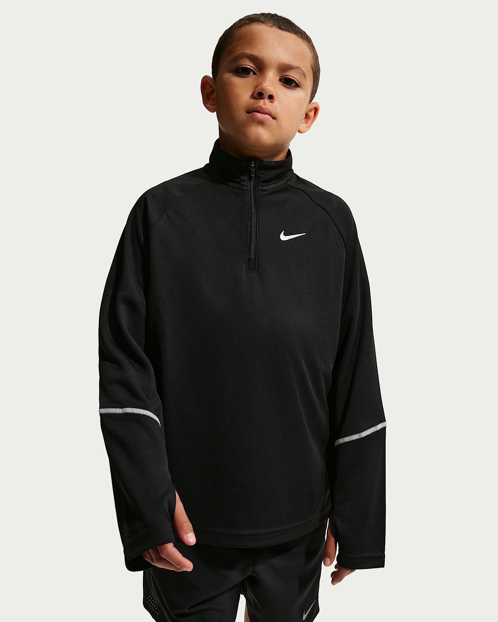 Nike Miler Dri-FIT 大童速干上衣 - 黑
