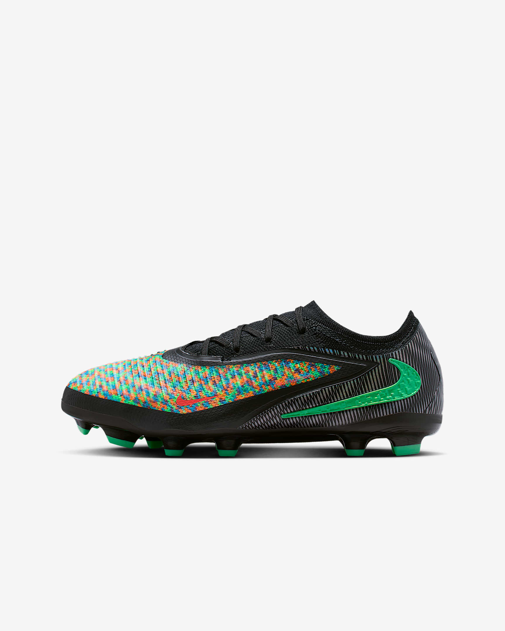 Nike Jr. Phantom 6 Low Pro "EA SPORTS FC" 耐克暗煞系列大童 MG 多种场地低帮足球鞋 - 多色/亮深红