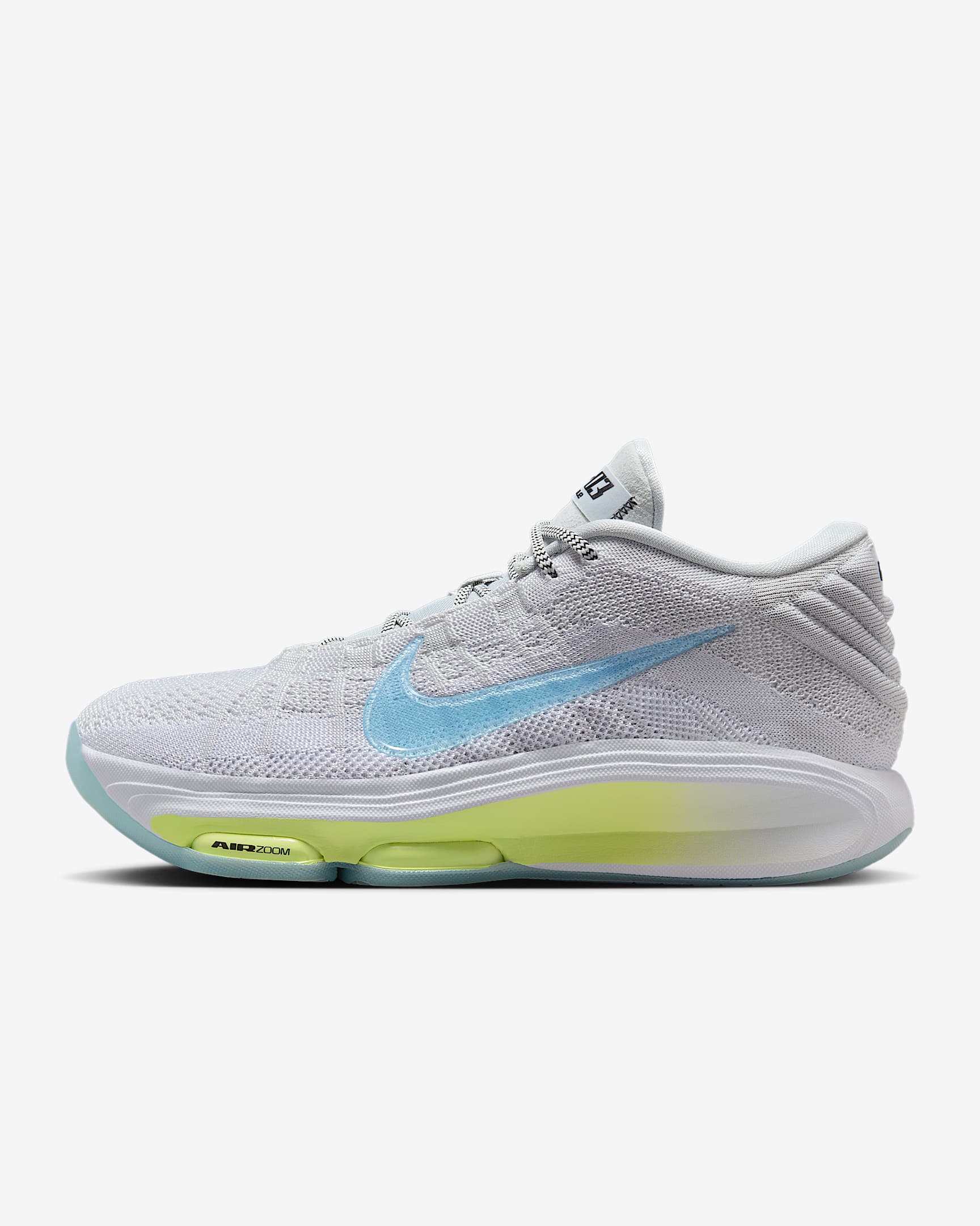 Nike G.T. Hustle 3 EP 男/女实战篮球鞋 - 白金色/白色/浅柠檬黄/冰川蓝