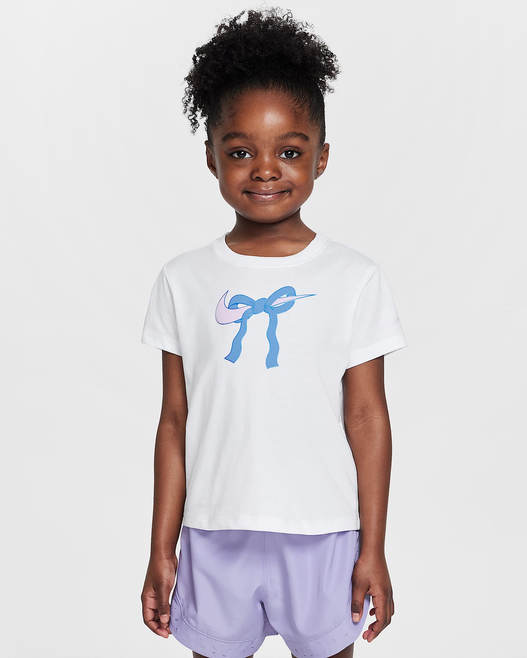 Nike Swoosh Ribbon 幼童T恤 - 白色