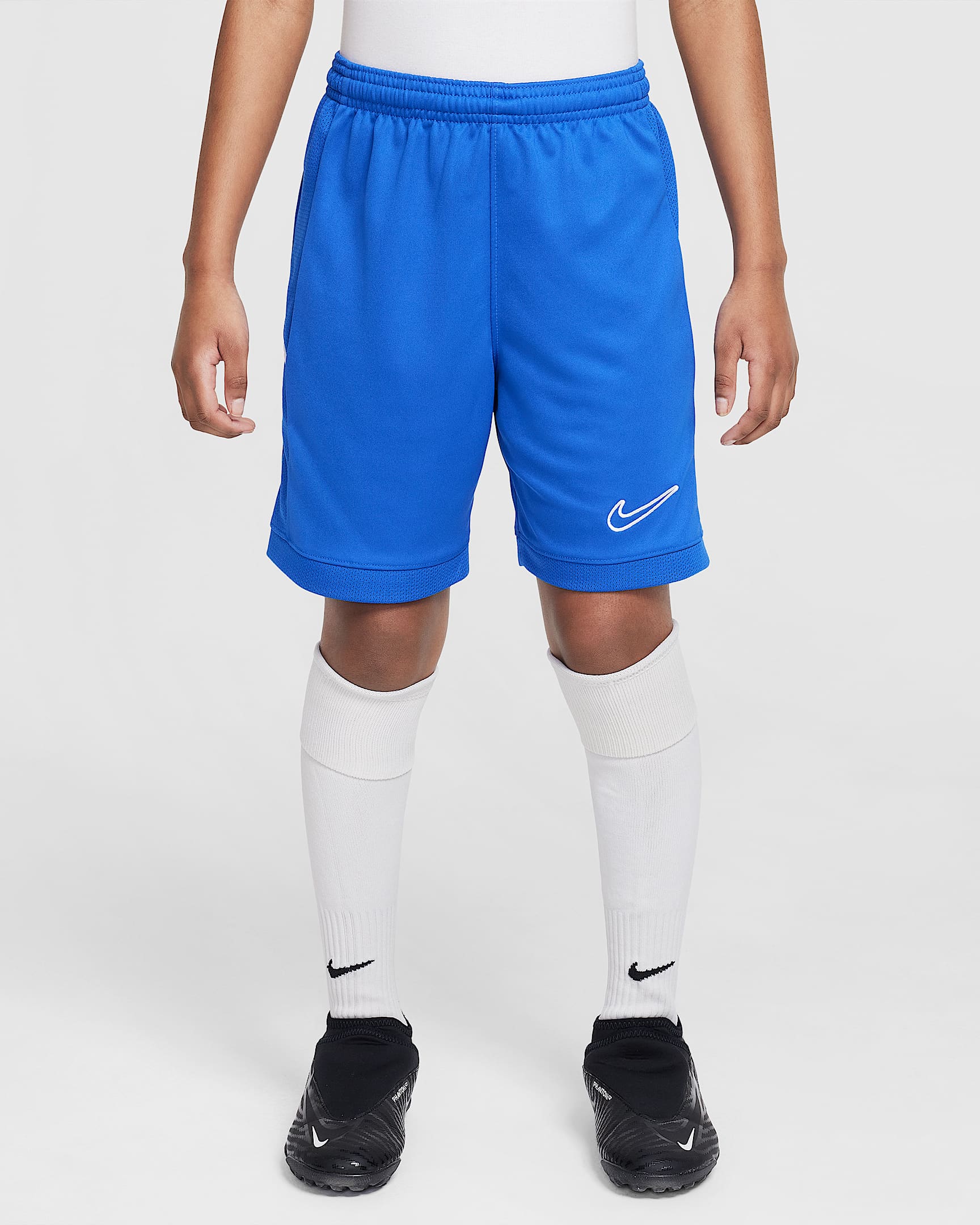 Nike Academy Dri-FIT 大童速干足球短裤 - 游戏宝蓝/游戏宝蓝/白色