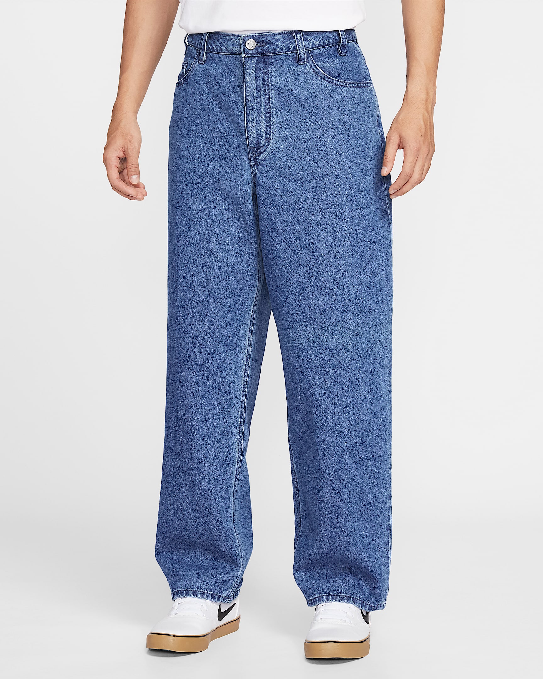 Nike SB 男子牛仔滑板长裤 - 法国蓝