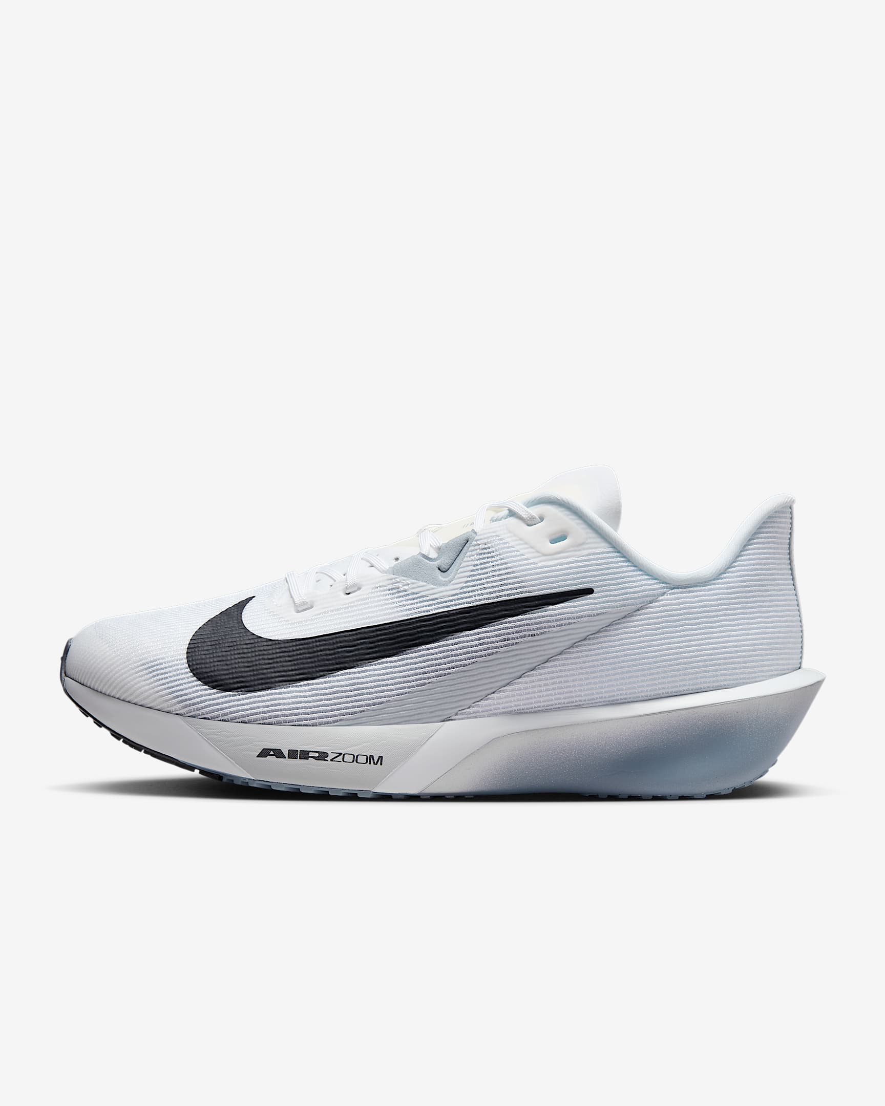 Nike Zoom Rival Fly 4 男子公路竞速跑步鞋 - 白色/白金色/薄雾黑蓝/铁架黑