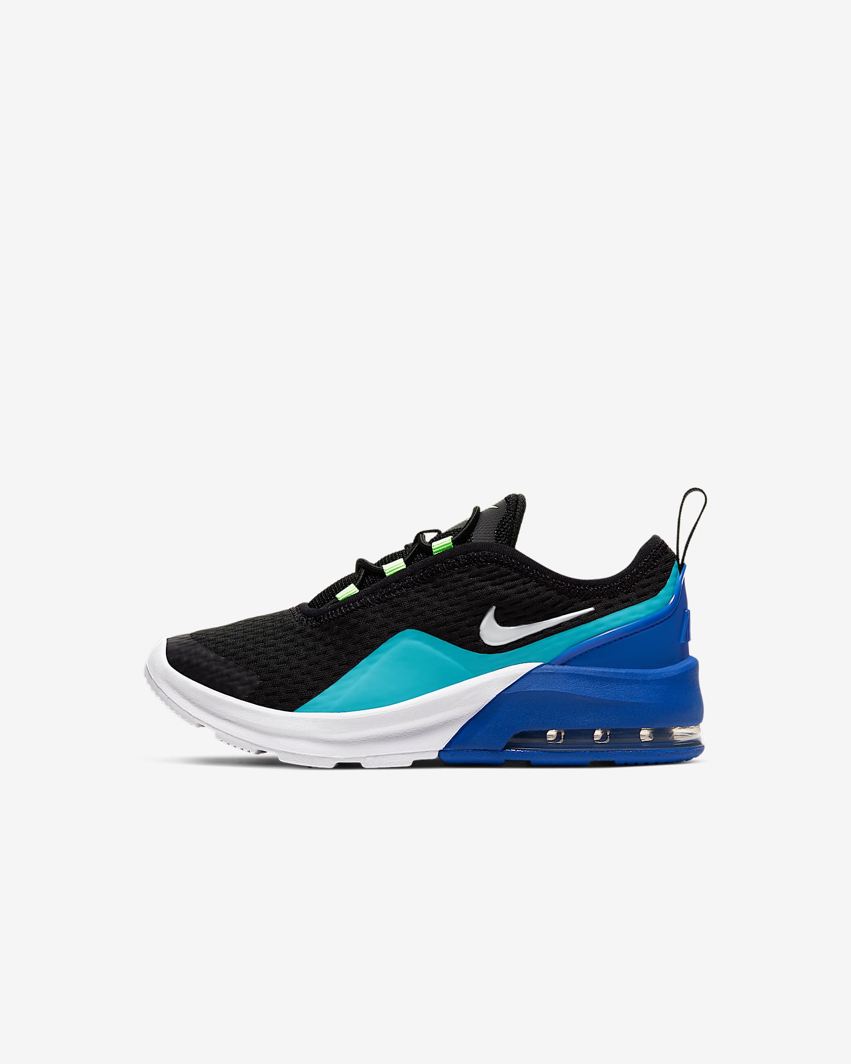 Nike Air Max Motion 2 (PSE) 幼童运动童鞋 - 黑/超蓝/清爽蓝/尘光子色