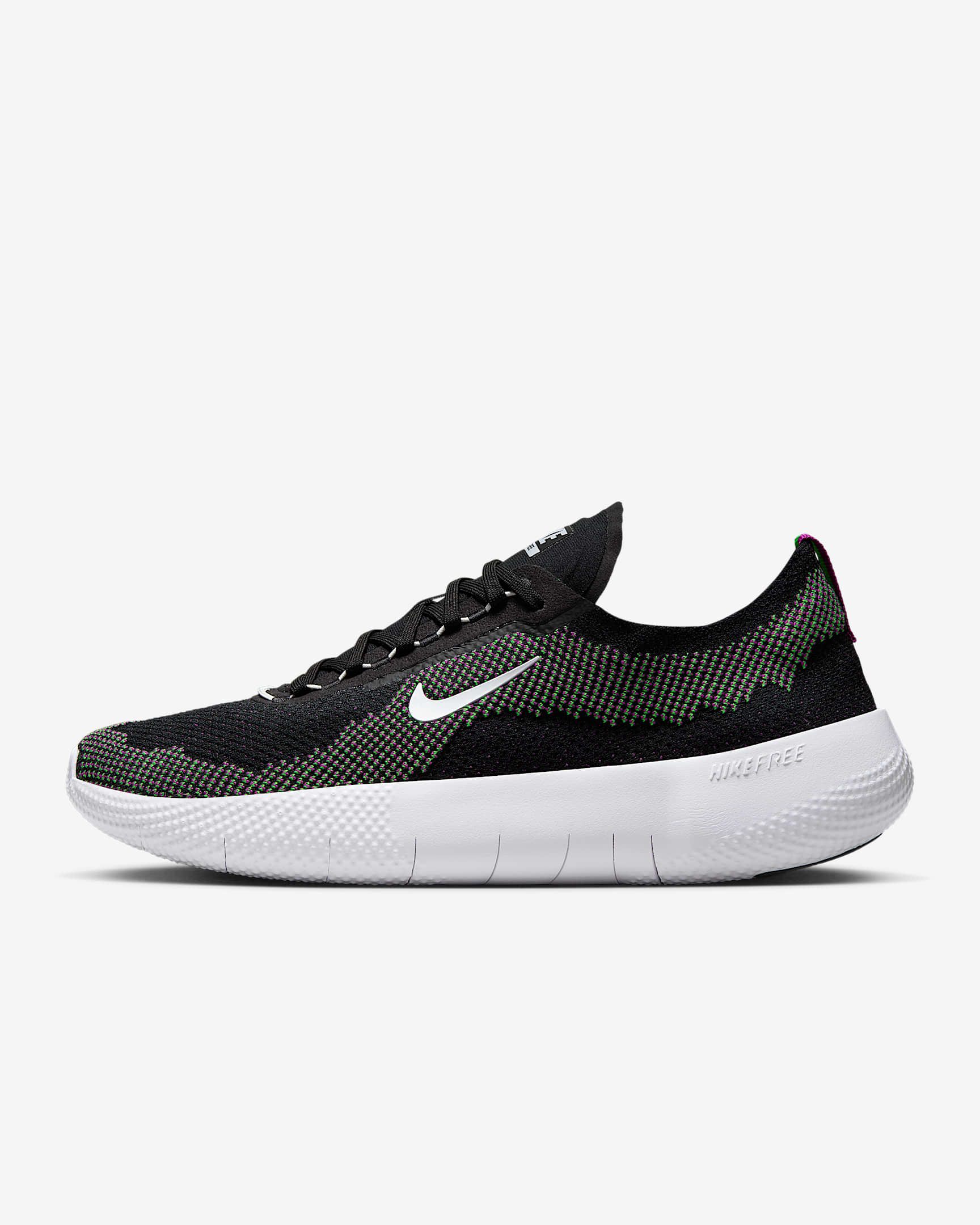 Nike Free 2025 男子训练鞋 - 黑/冲击绿/明亮紫/白色