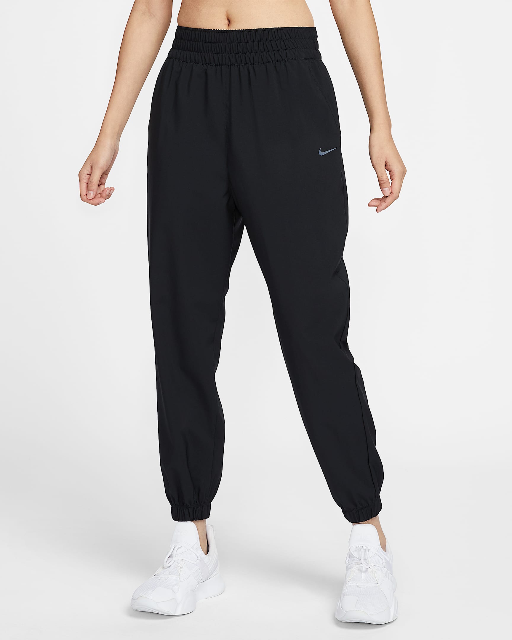 Nike One Dri-FIT 女子速干高腰九分裤 - 黑/黑