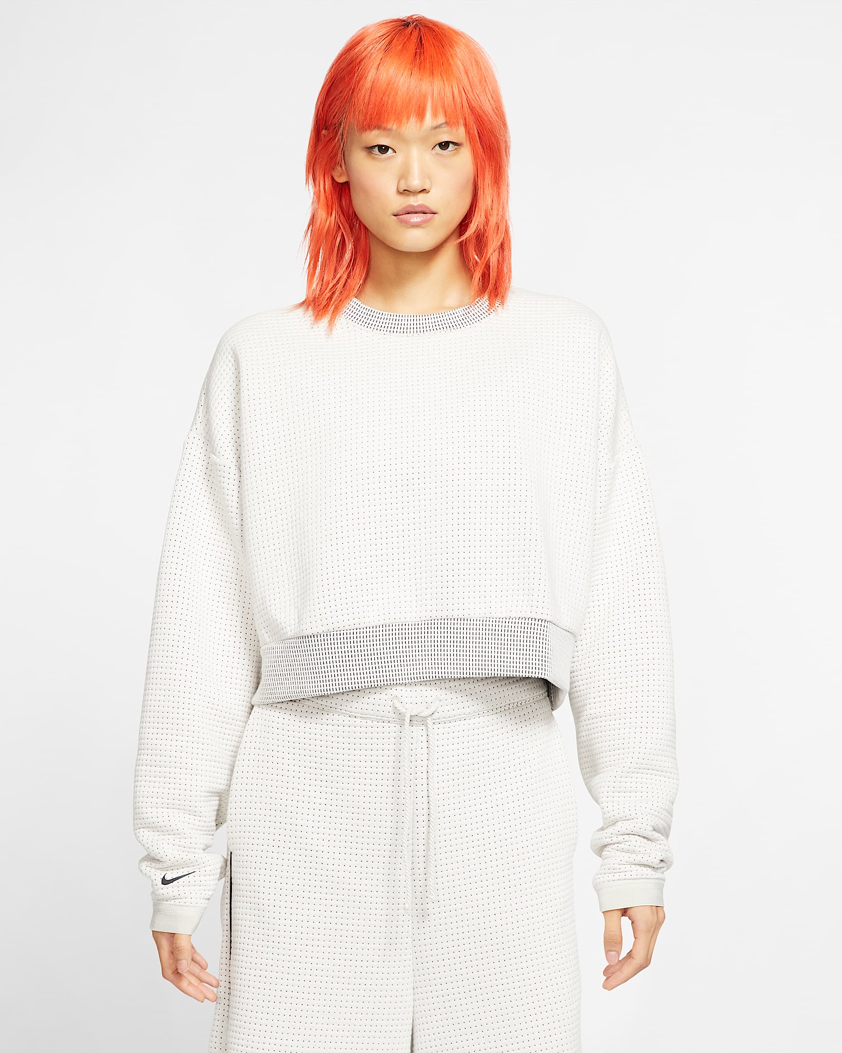 Nike Sportswear Tech Pack City Ready 女子针织圆领上衣 - 浅骨色/黑/黑