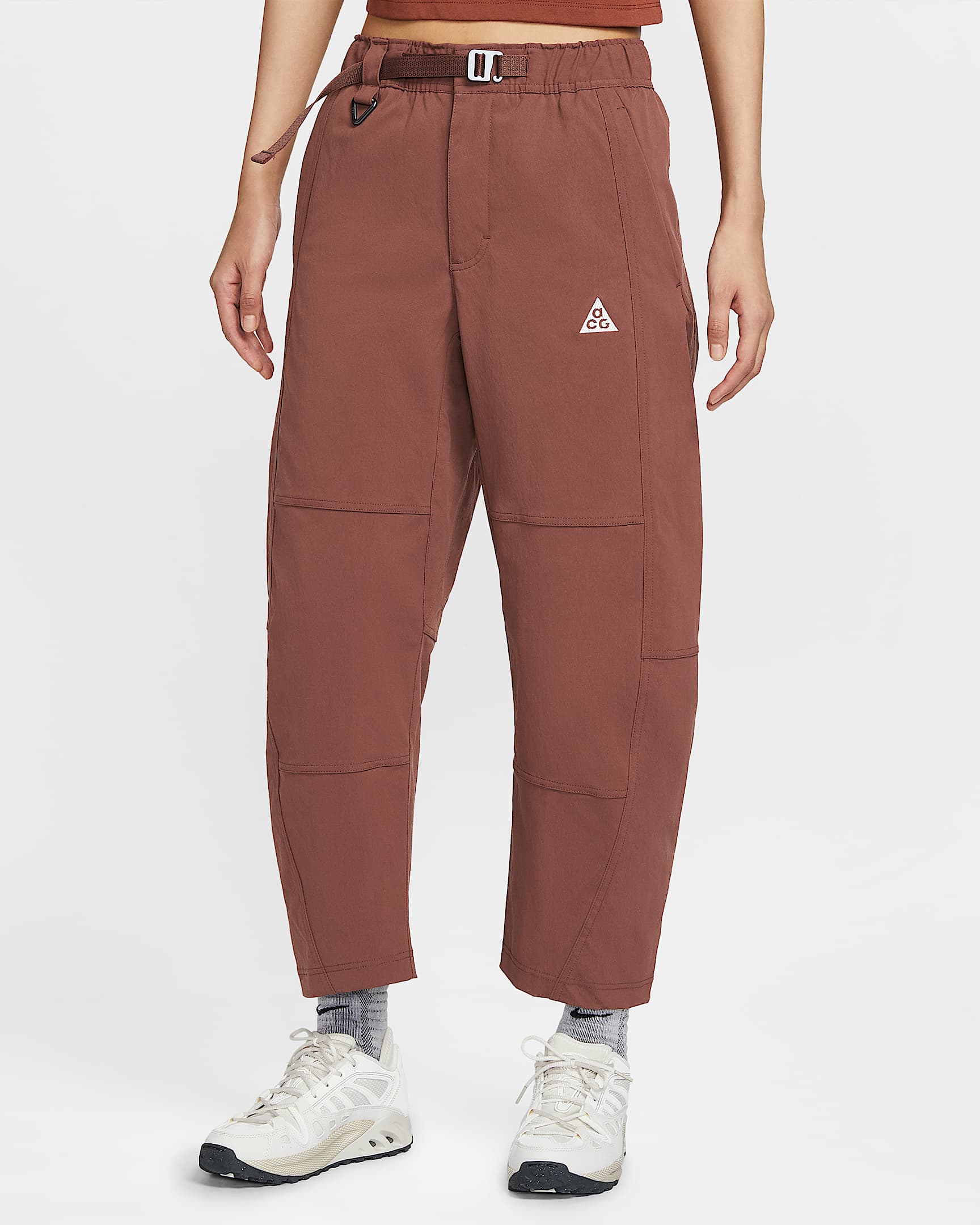 Nike ACG Repel 女子防晒拒水徒步九分裤 - 红棕色/巴洛克棕/山峰白