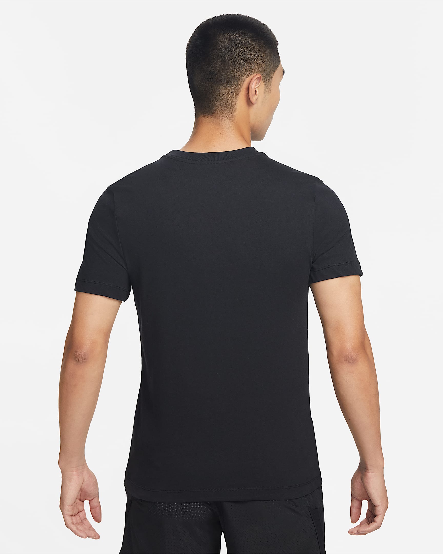Nike Dri-FIT 男子训练T恤 - 黑/亚银