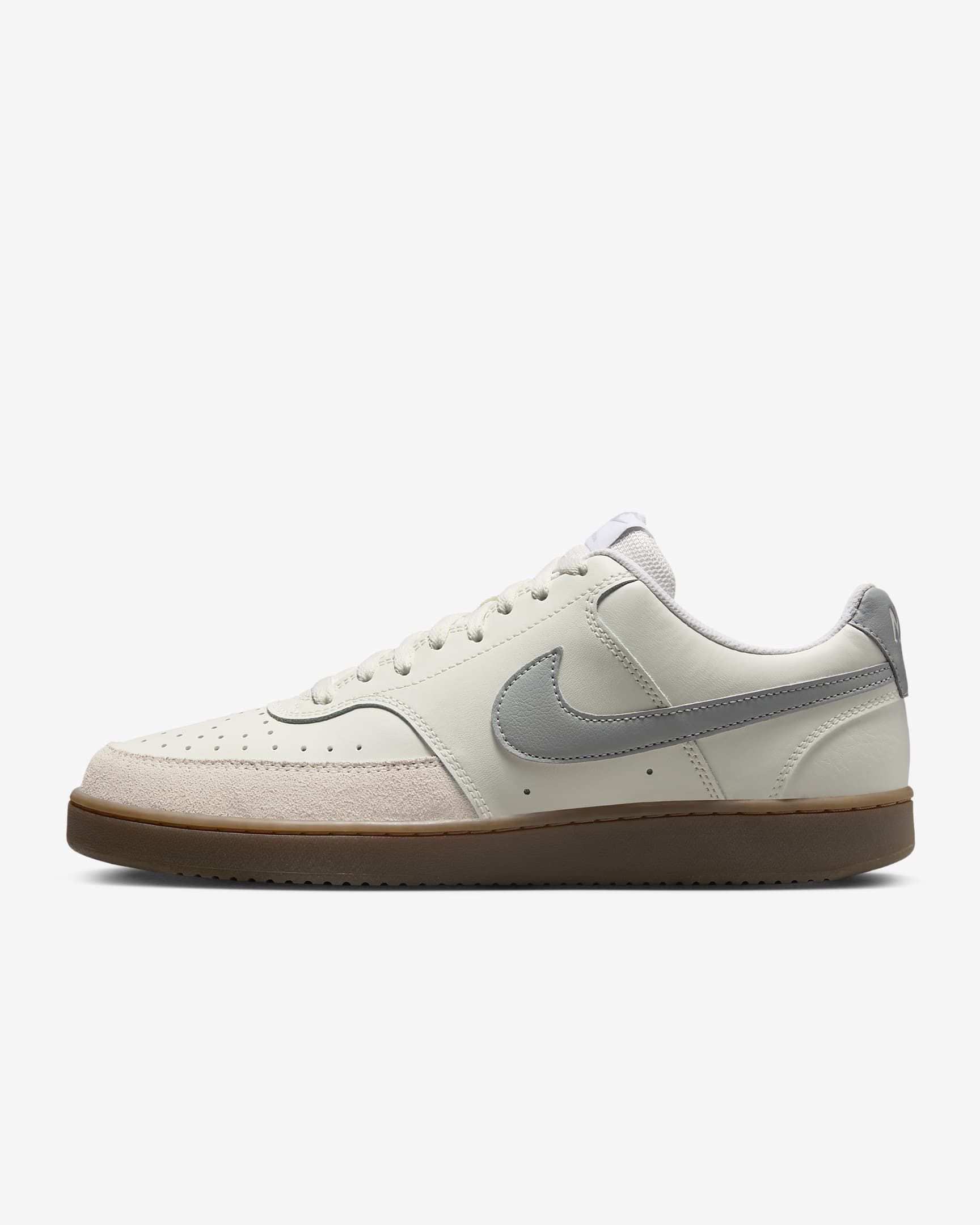Nike Court Vision Low 男子运动鞋 - 帆白/浅土褐/白色/浅烟灰