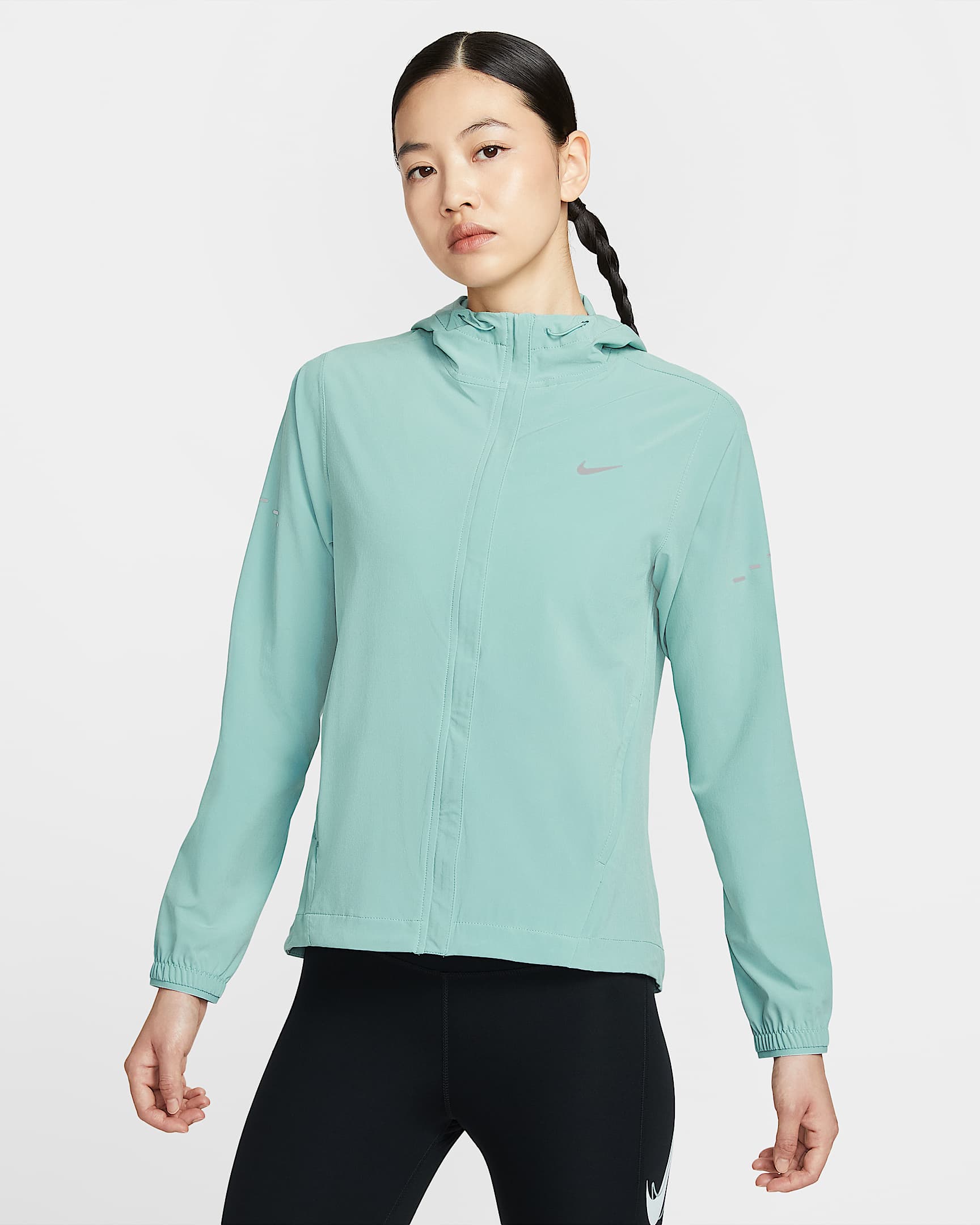 Nike Swift Repel 女子拒水可收纳跑步夹克防晒衣 - 大炮灰