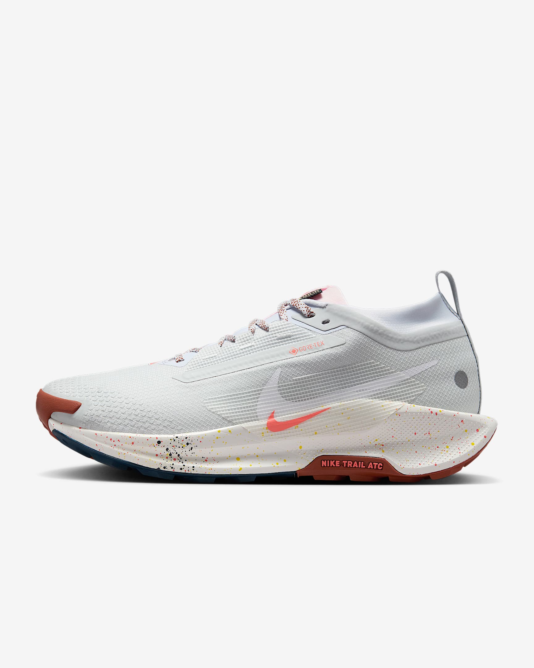 Nike Pegasus Trail 5 GORE-TEX 耐克飞马男子户外防水越野跑步鞋 - 白金色/足球灰/泡沫粉/白色
