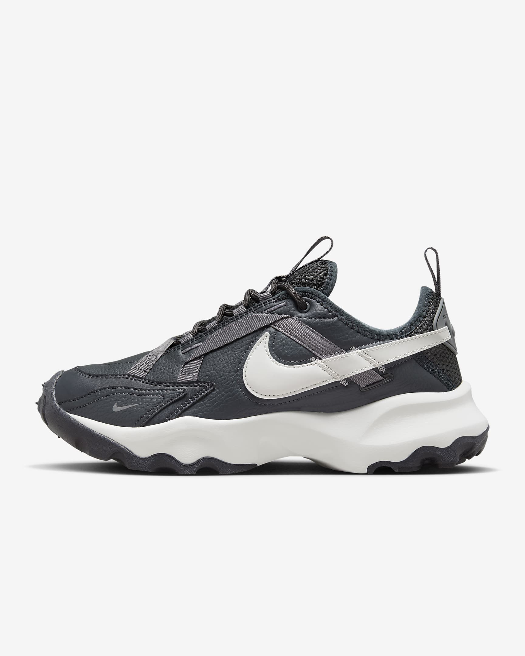 Nike TC 7900 女子复古运动鞋老爹鞋 - 煤黑/浅银灰/烟灰/金属银灰