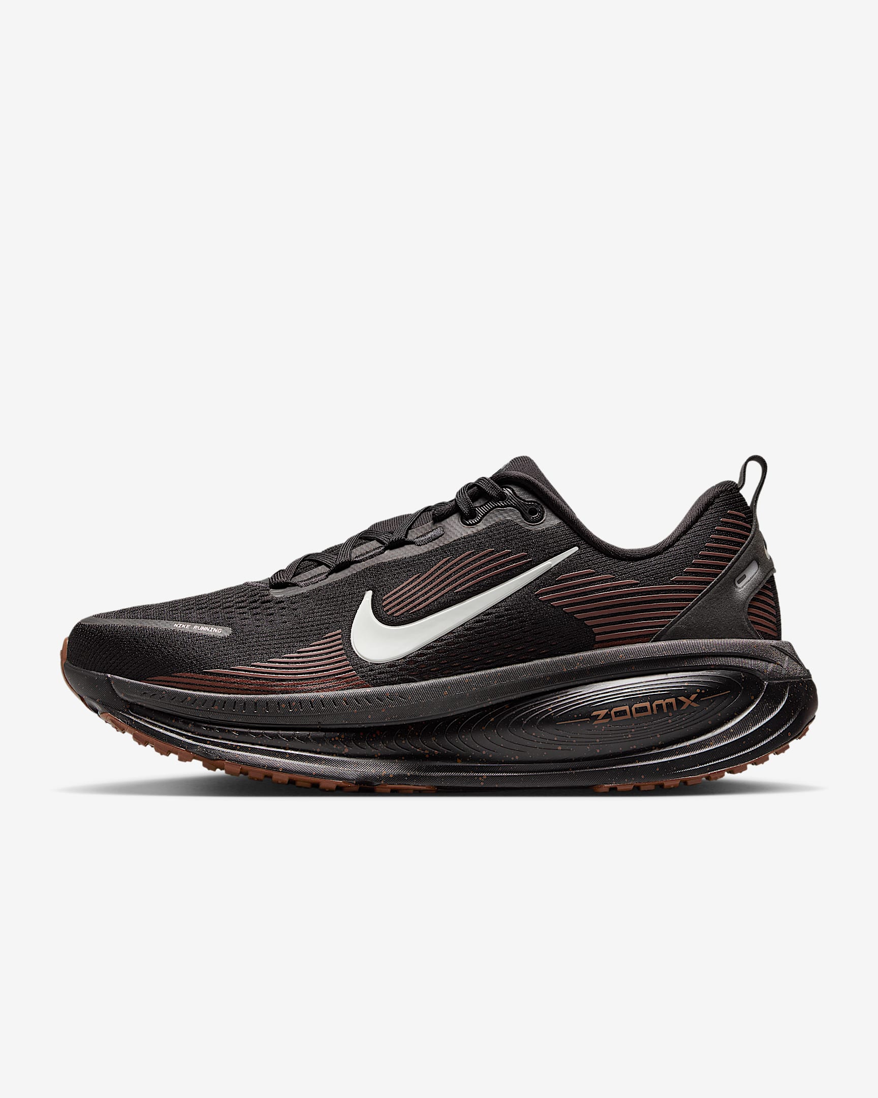 Nike Vomero 18 耐克迈柔男子公路跑步鞋 - 黑/丝绒棕/沙漠黄褐/矿石灰